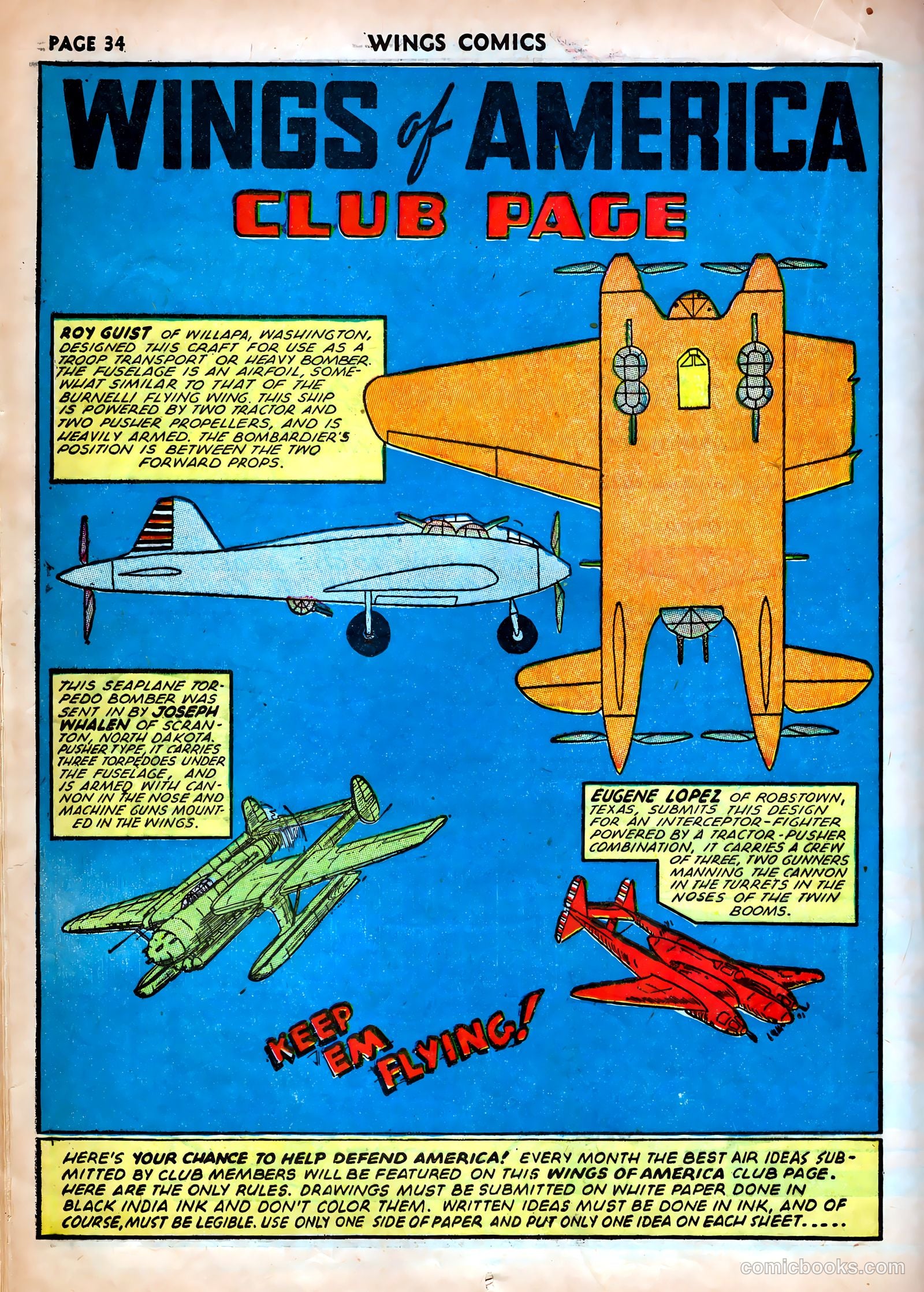 Wings Comics #25 (1942) — page 36 of 69