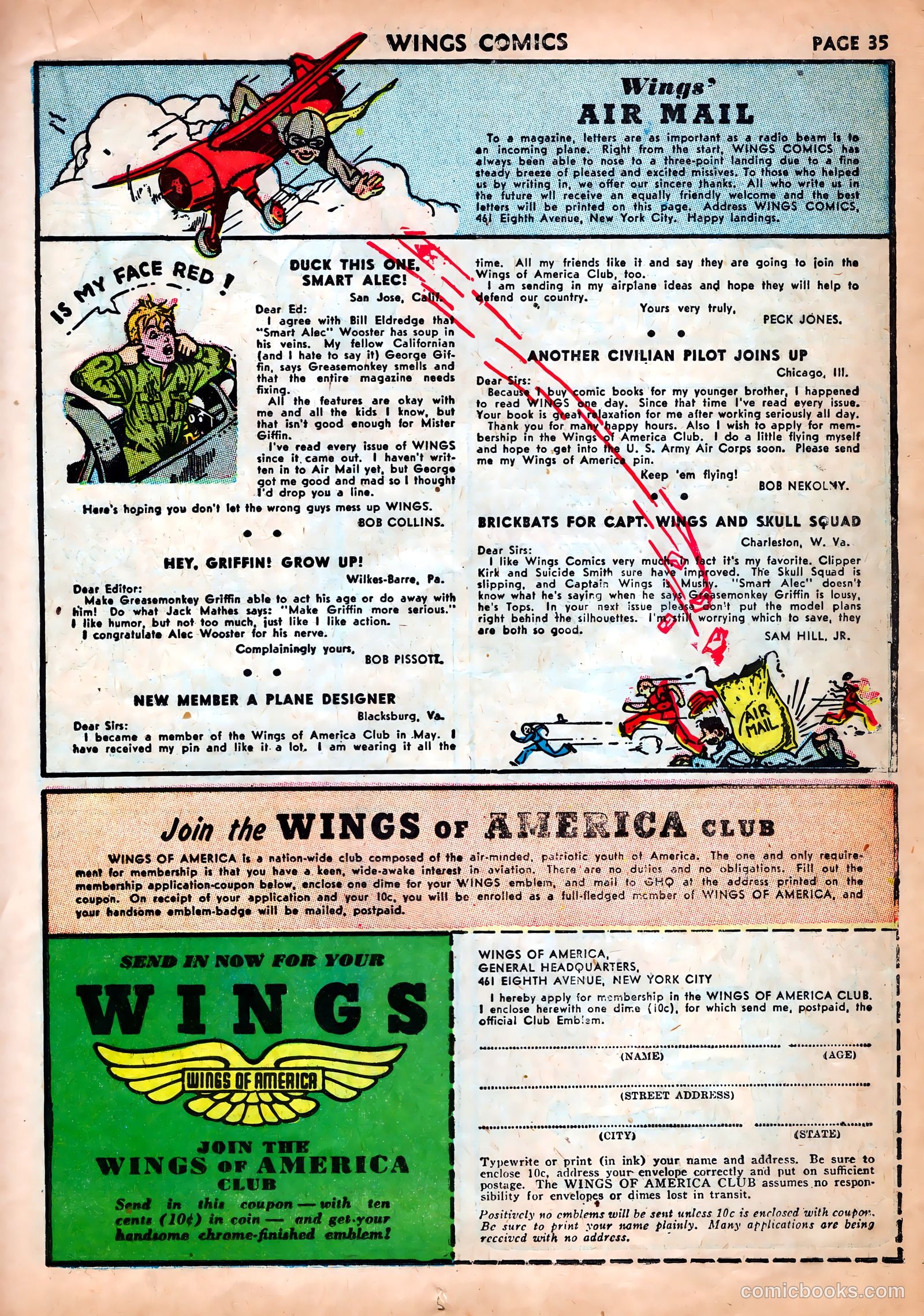 Wings Comics #25 (1942) — page 37 of 69
