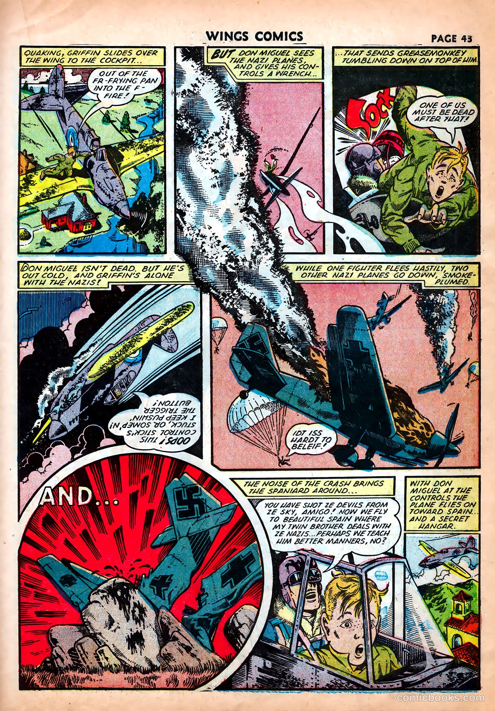 Wings Comics #25 (1942) — page 45 of 69