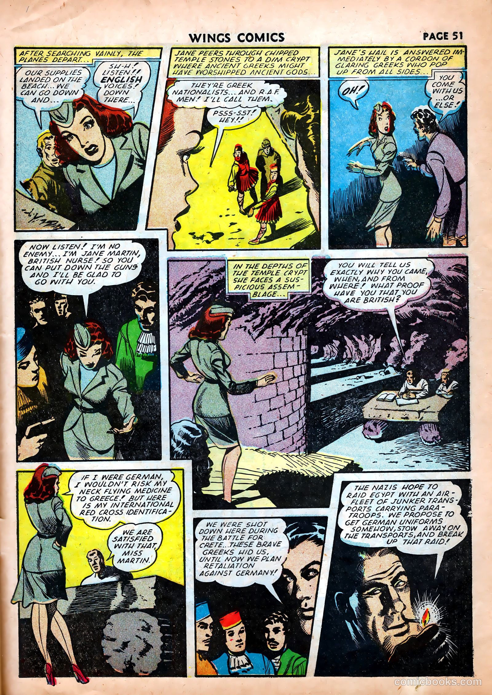 Wings Comics #25 (1942) — page 53 of 69