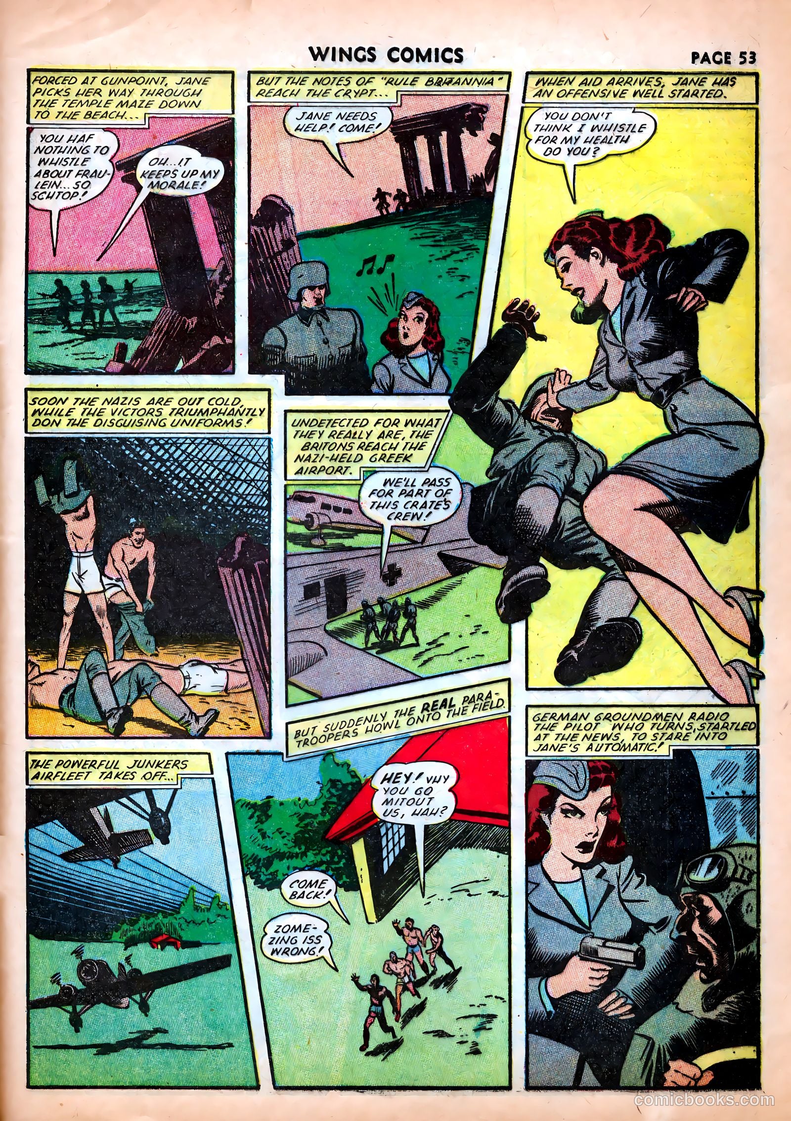 Wings Comics #25 (1942) — page 55 of 69