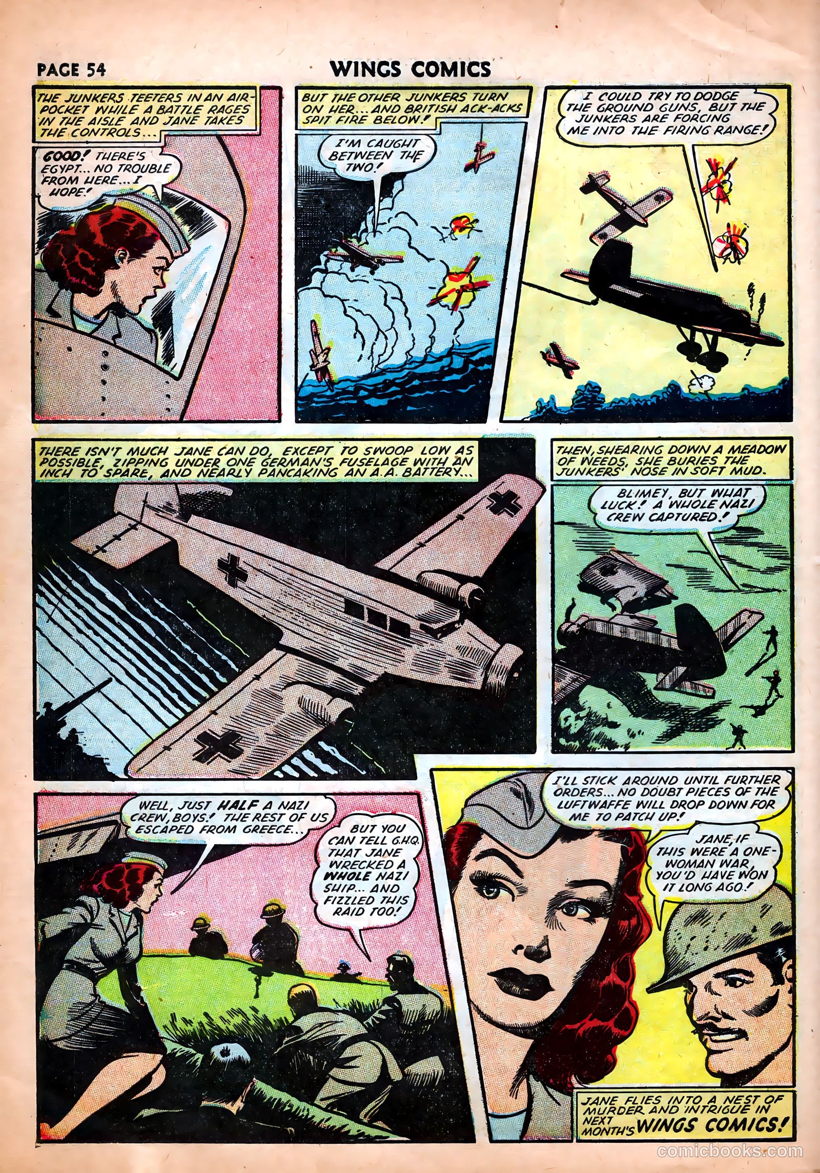 Wings Comics #25 (1942) — page 56 of 69