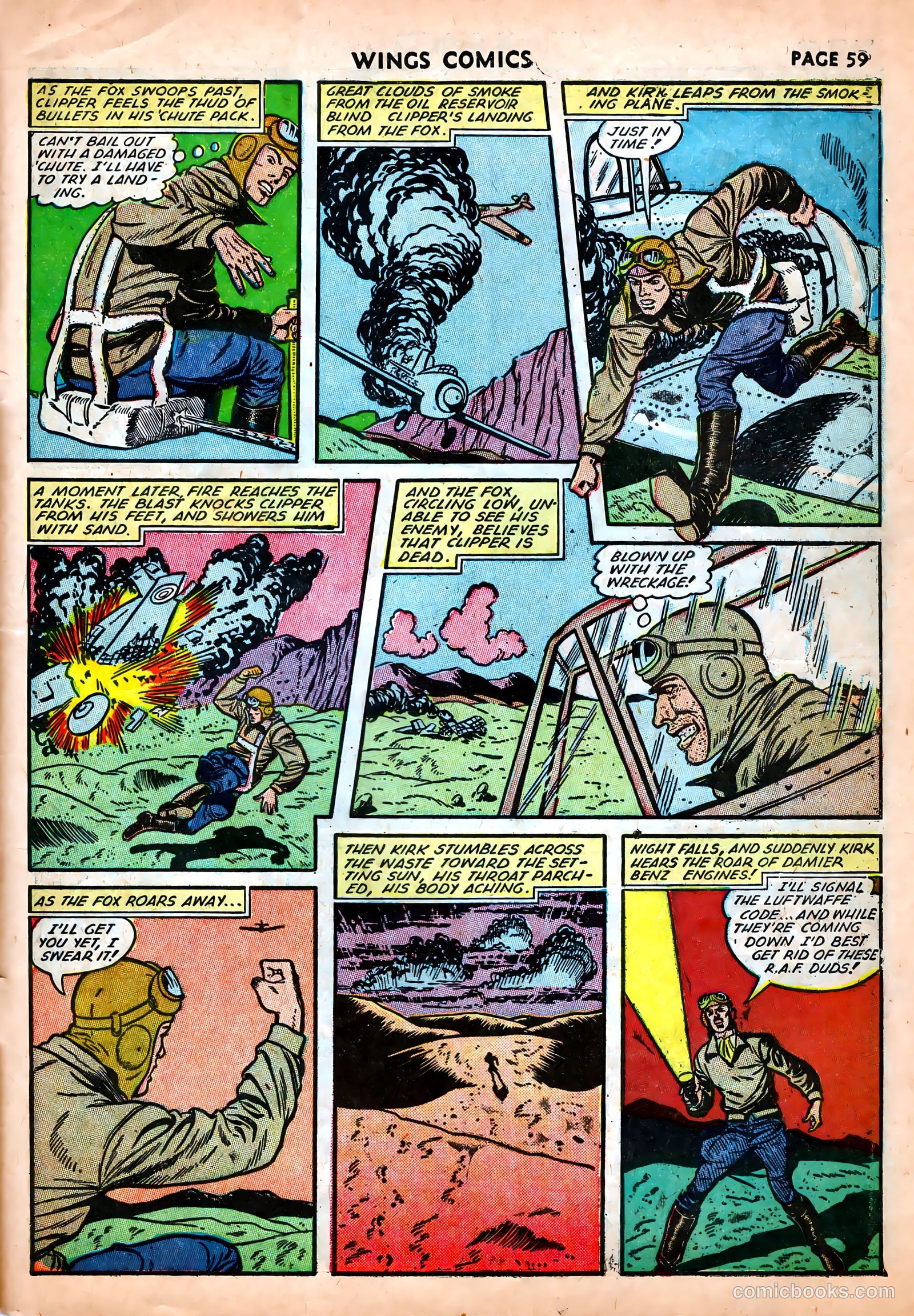 Wings Comics #25 (1942) — page 61 of 69