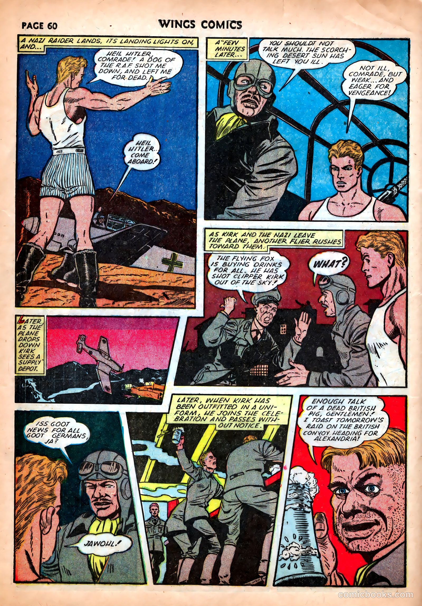 Wings Comics #25 (1942) — page 62 of 69