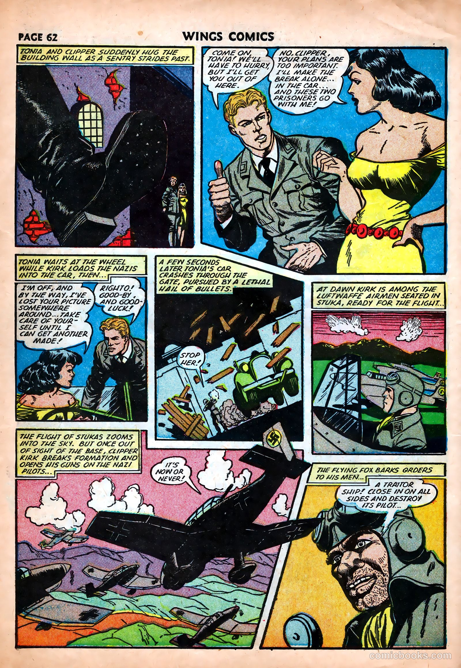 Wings Comics #25 (1942) — page 64 of 69