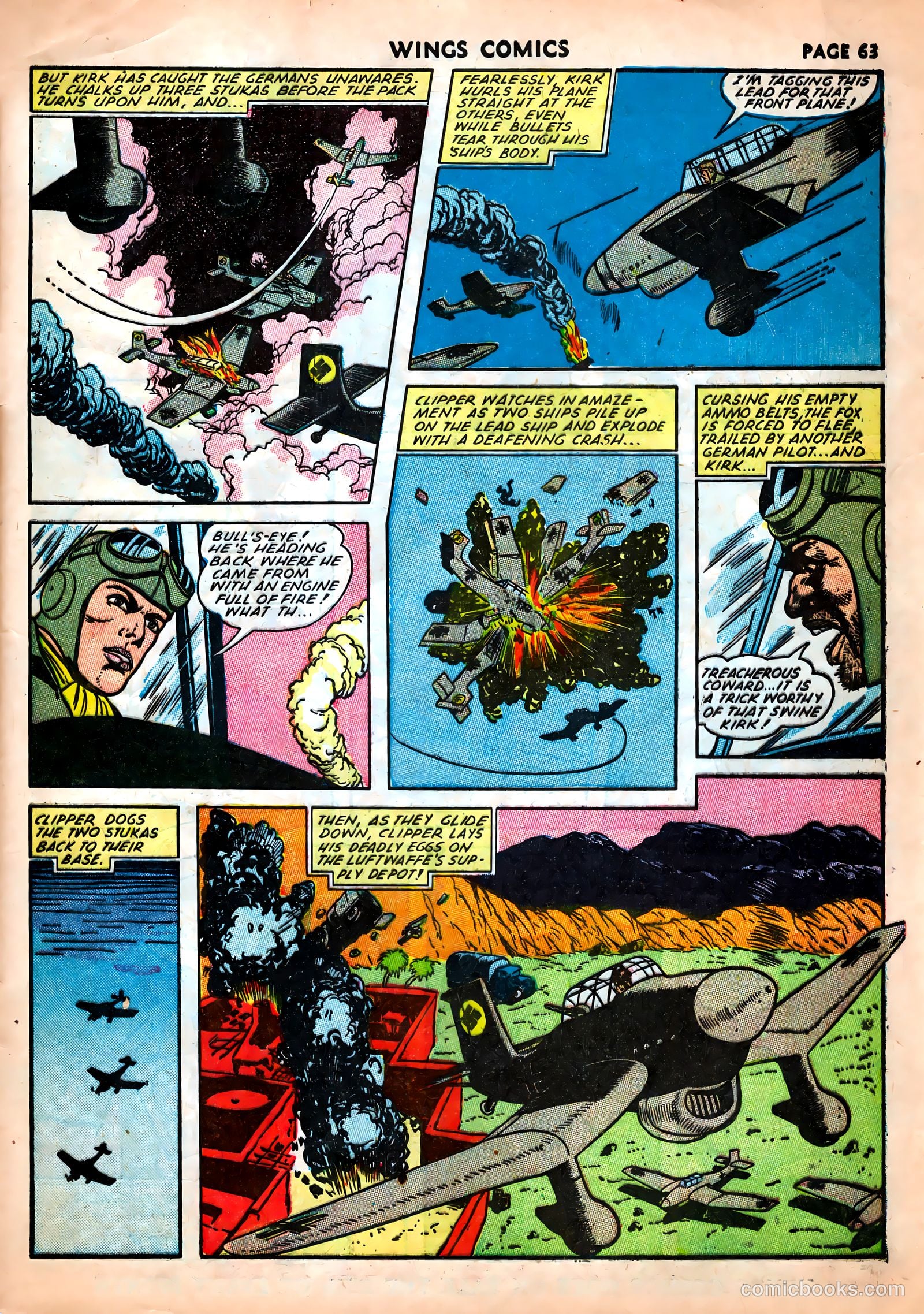 Wings Comics #25 (1942) — page 65 of 69