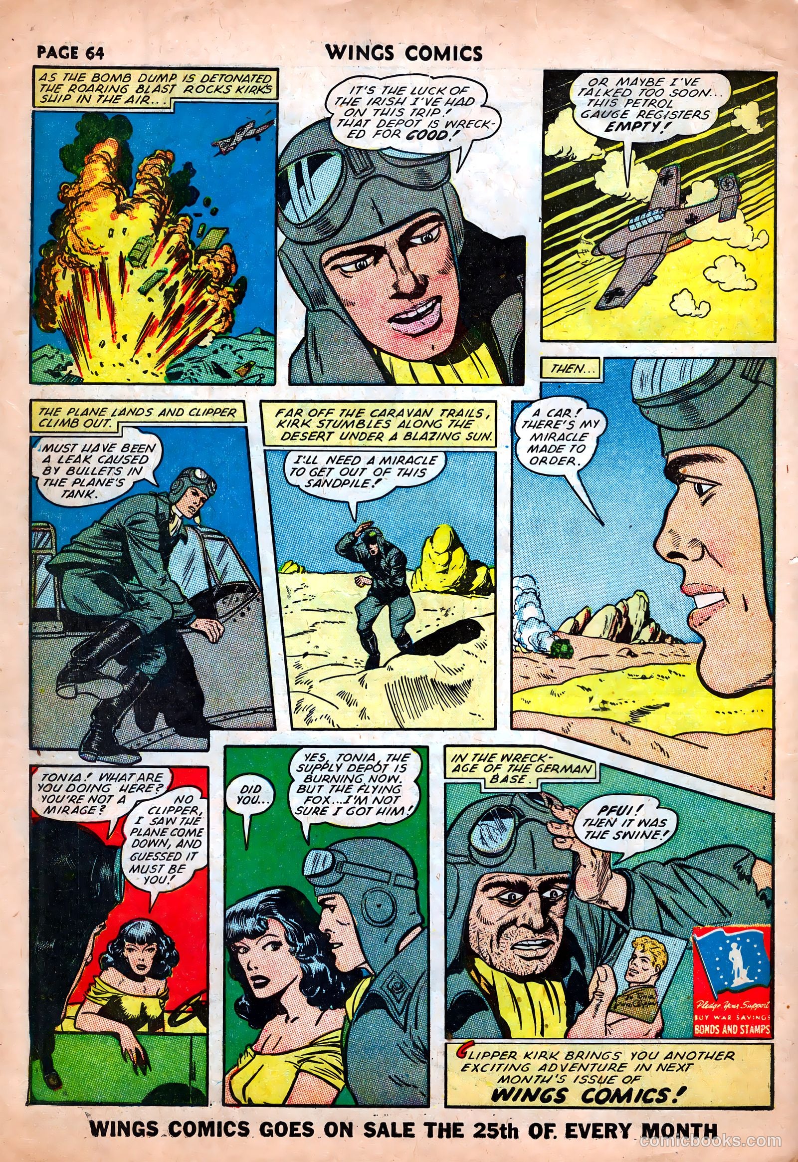 Wings Comics #25 (1942) — page 66 of 69
