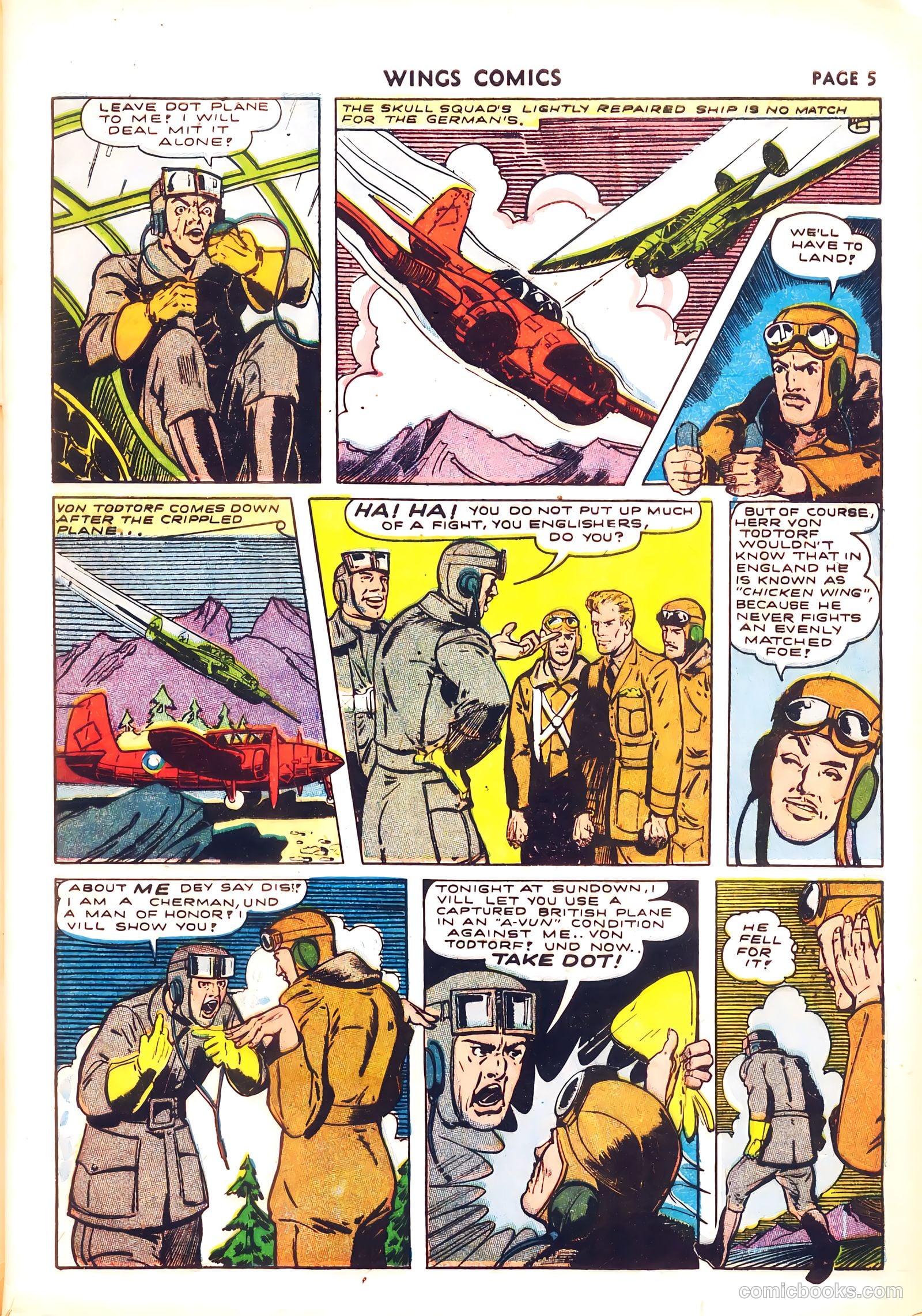 Wings Comics #26 (1942) — page 7 of 68