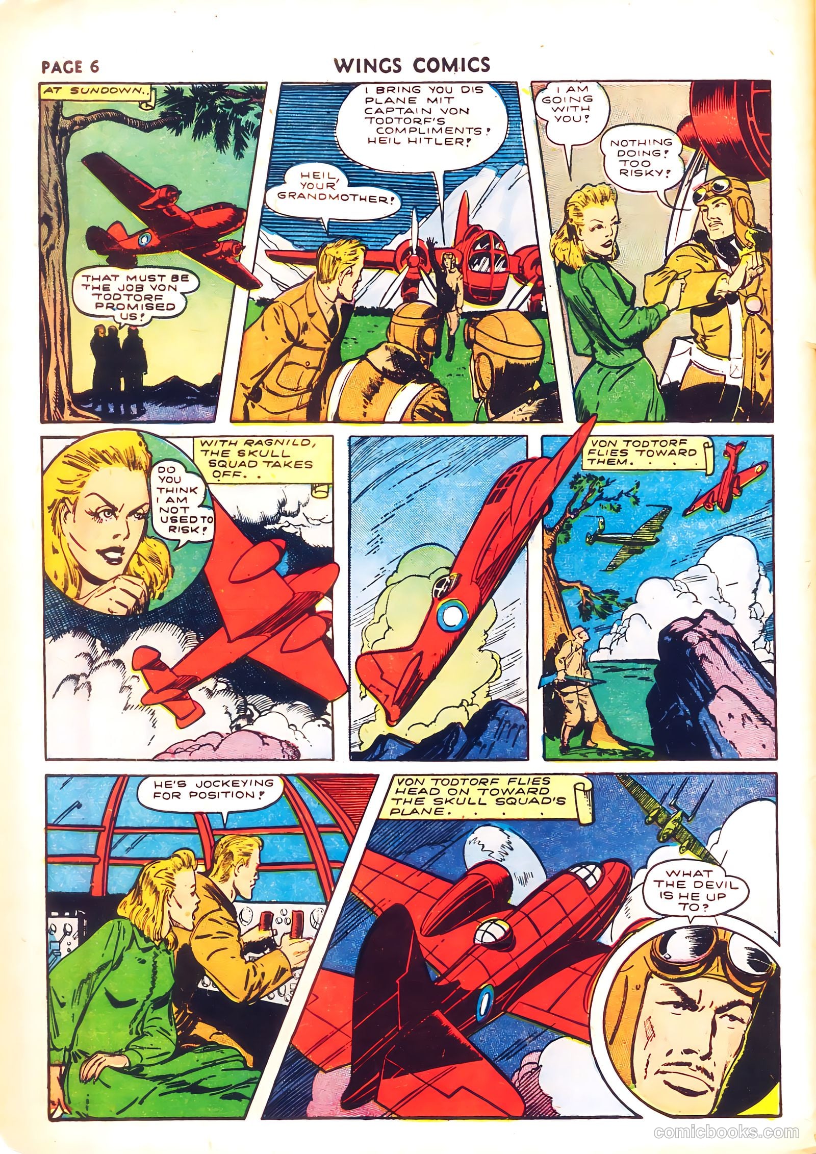 Wings Comics #26 (1942) — page 8 of 68