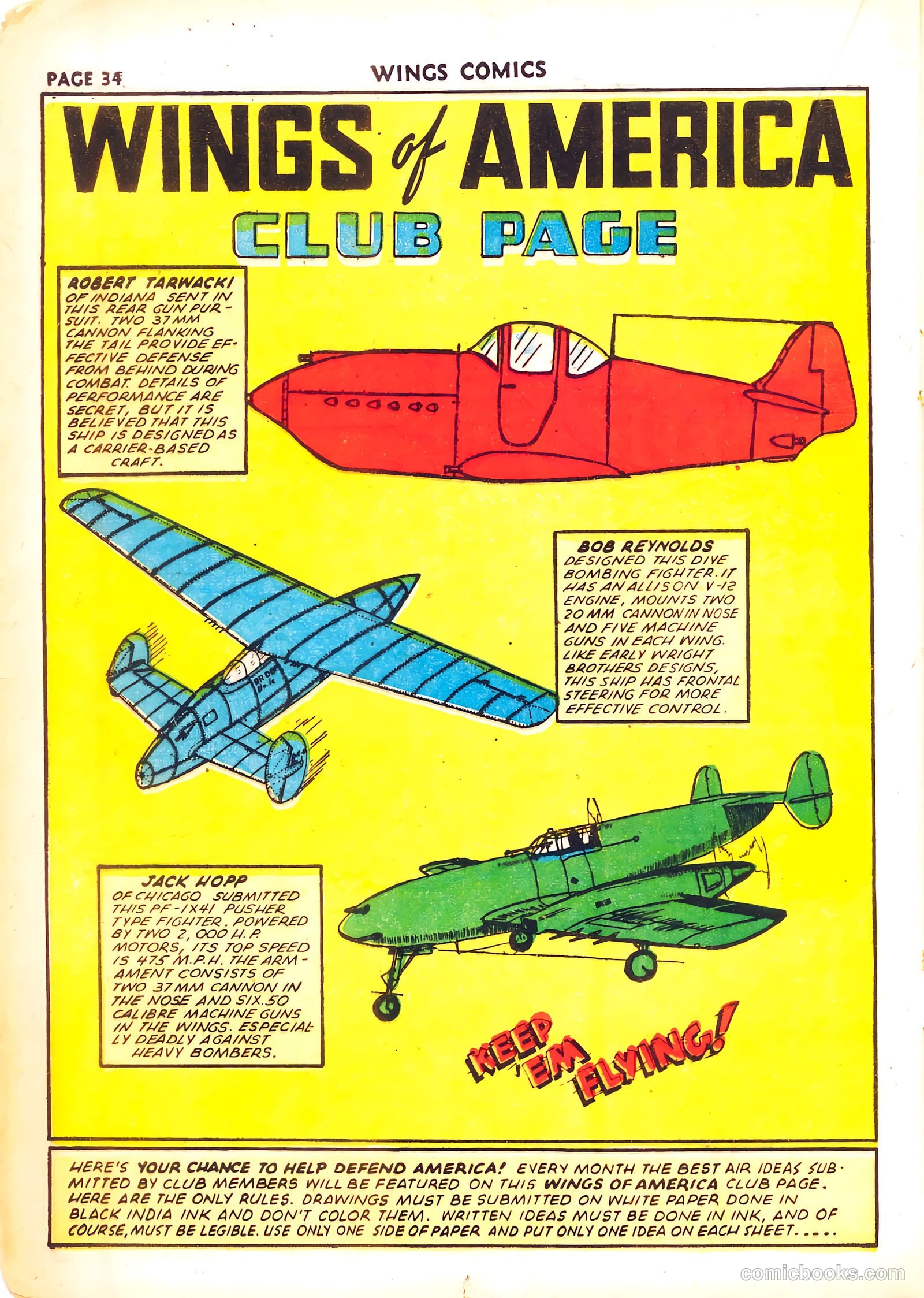 Wings Comics #26 (1942) — page 36 of 68