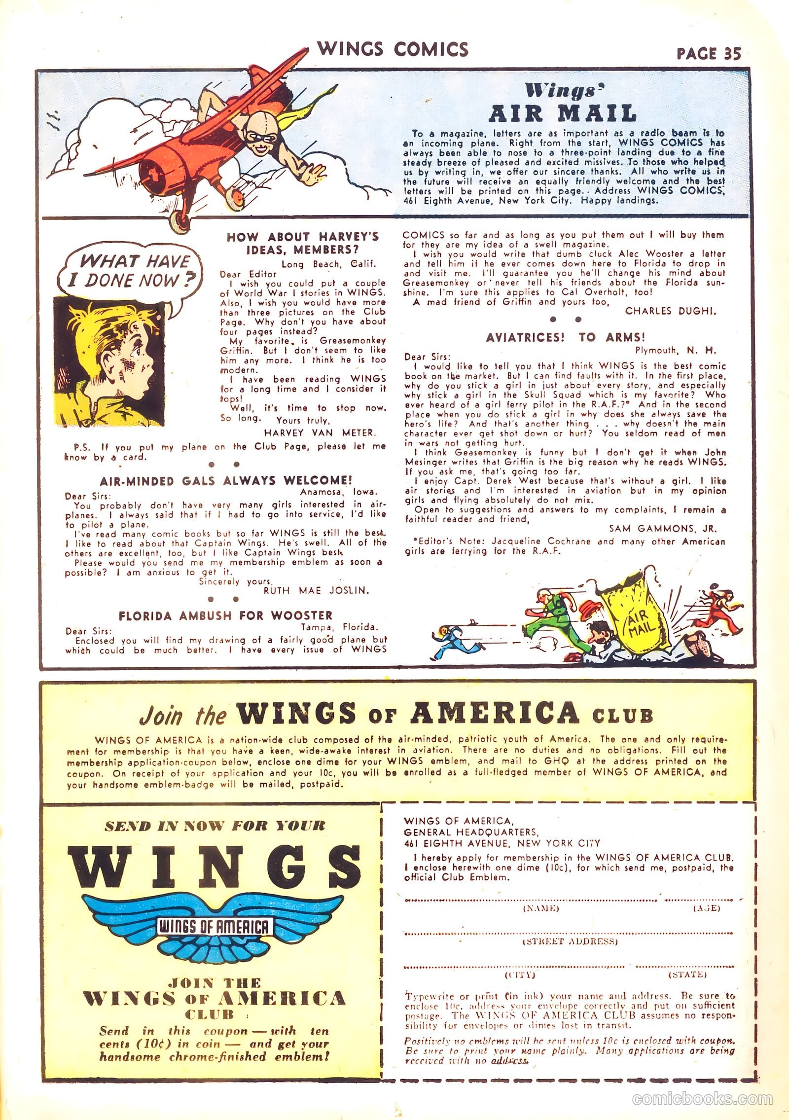 Wings Comics #26 (1942) — page 37 of 68