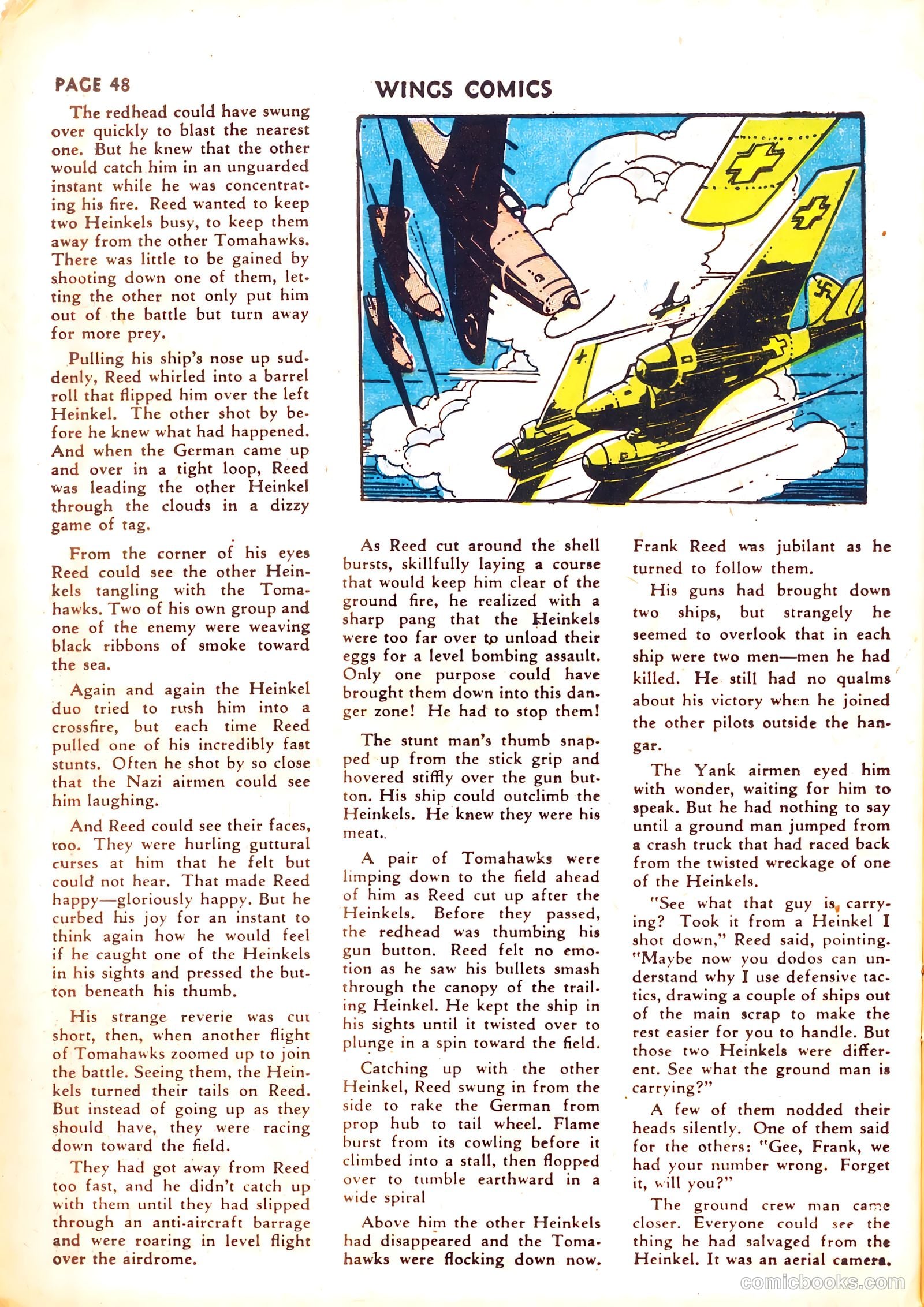 Wings Comics #26 (1942) — page 50 of 68