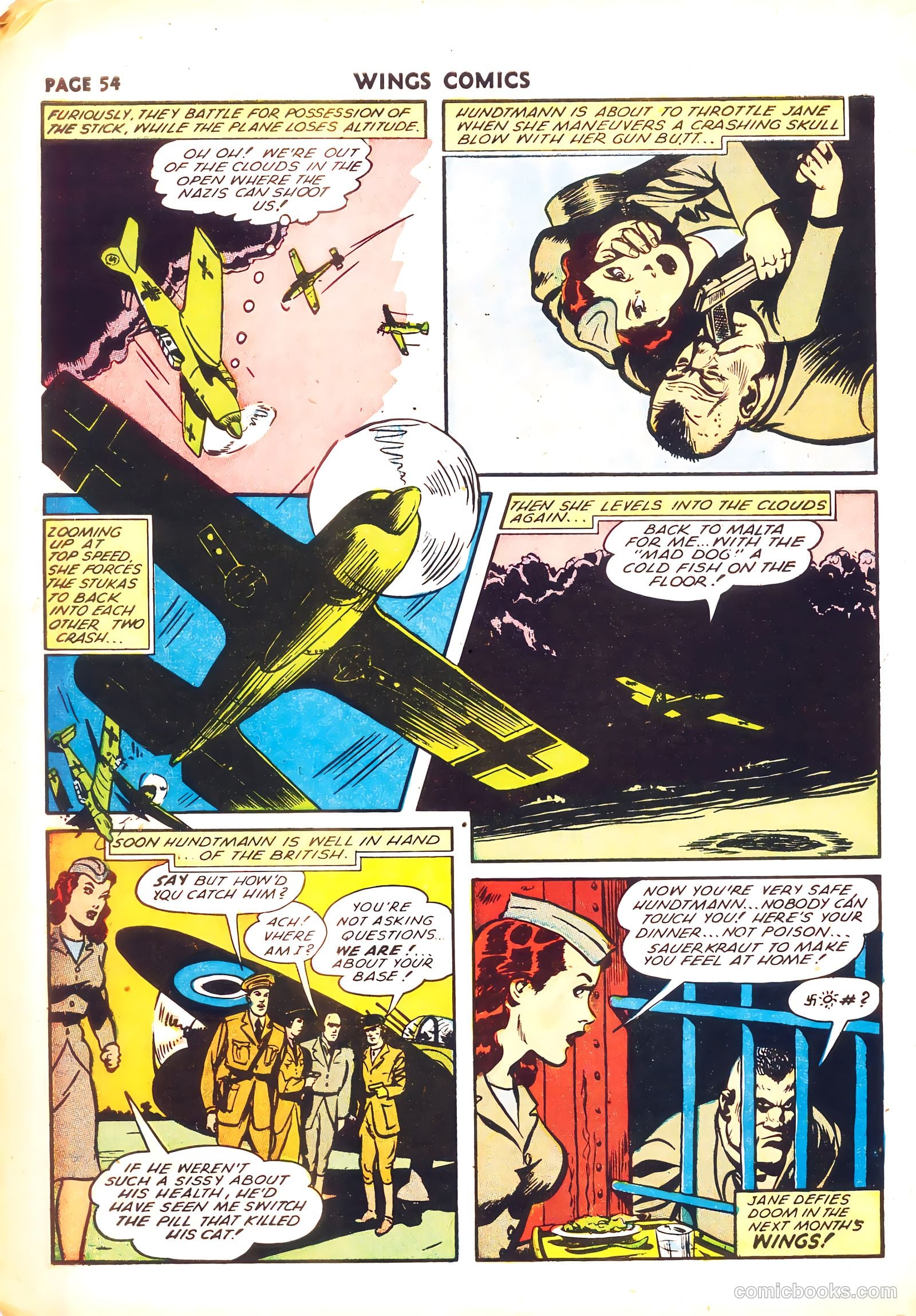 Wings Comics #26 (1942) — page 56 of 68