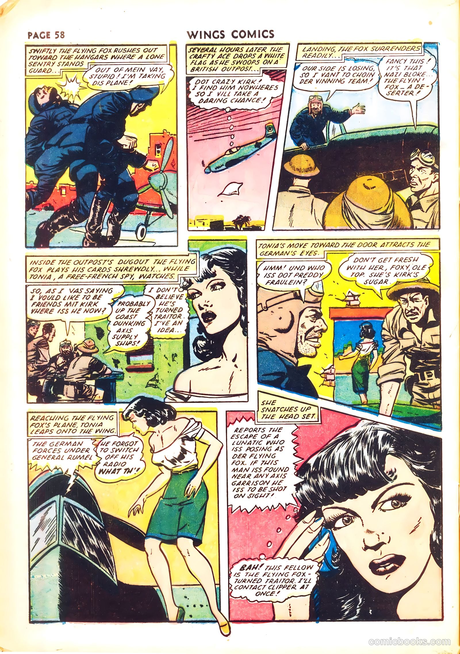 Wings Comics #26 (1942) — page 60 of 68
