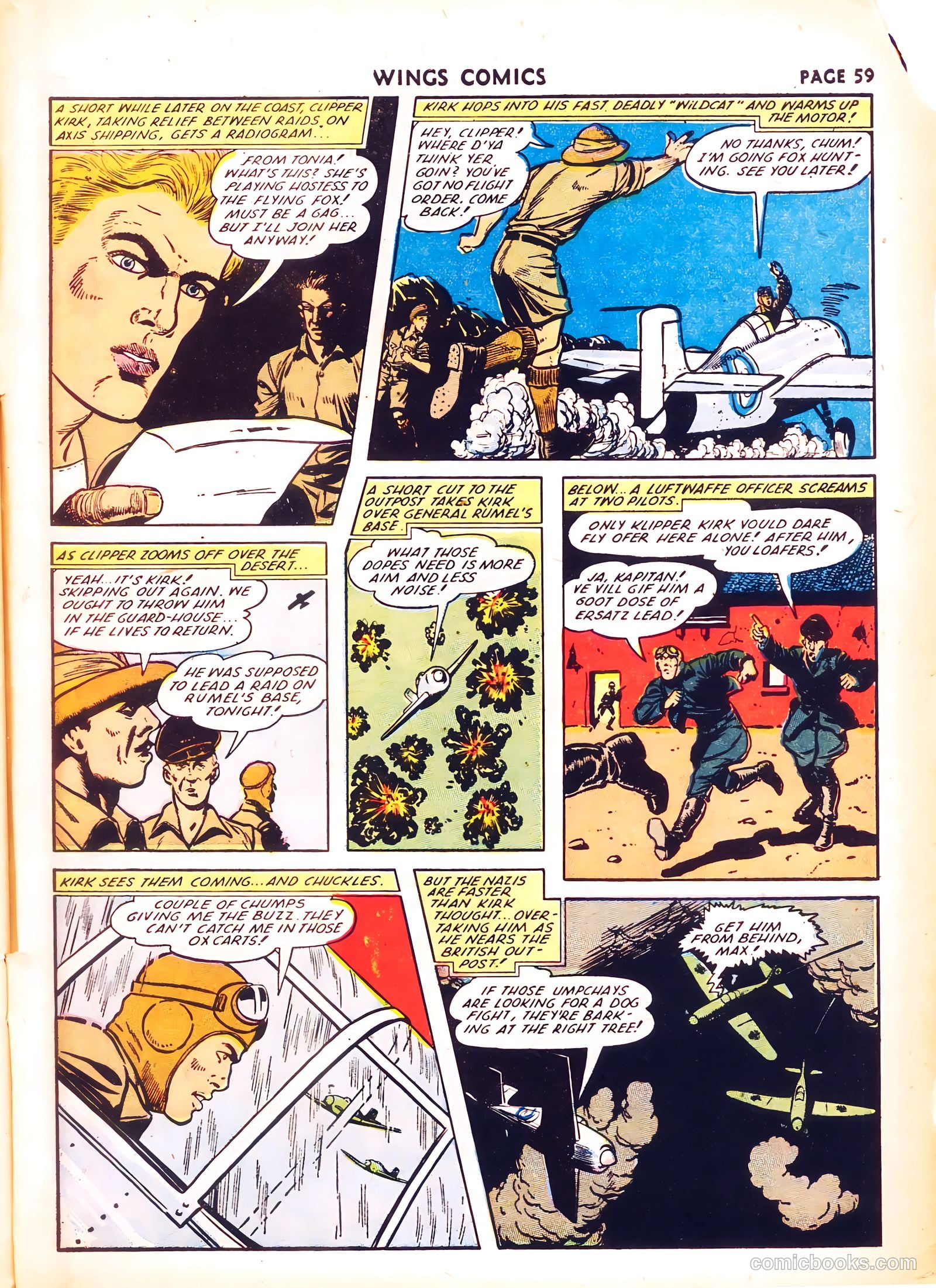 Wings Comics #26 (1942) — page 61 of 68