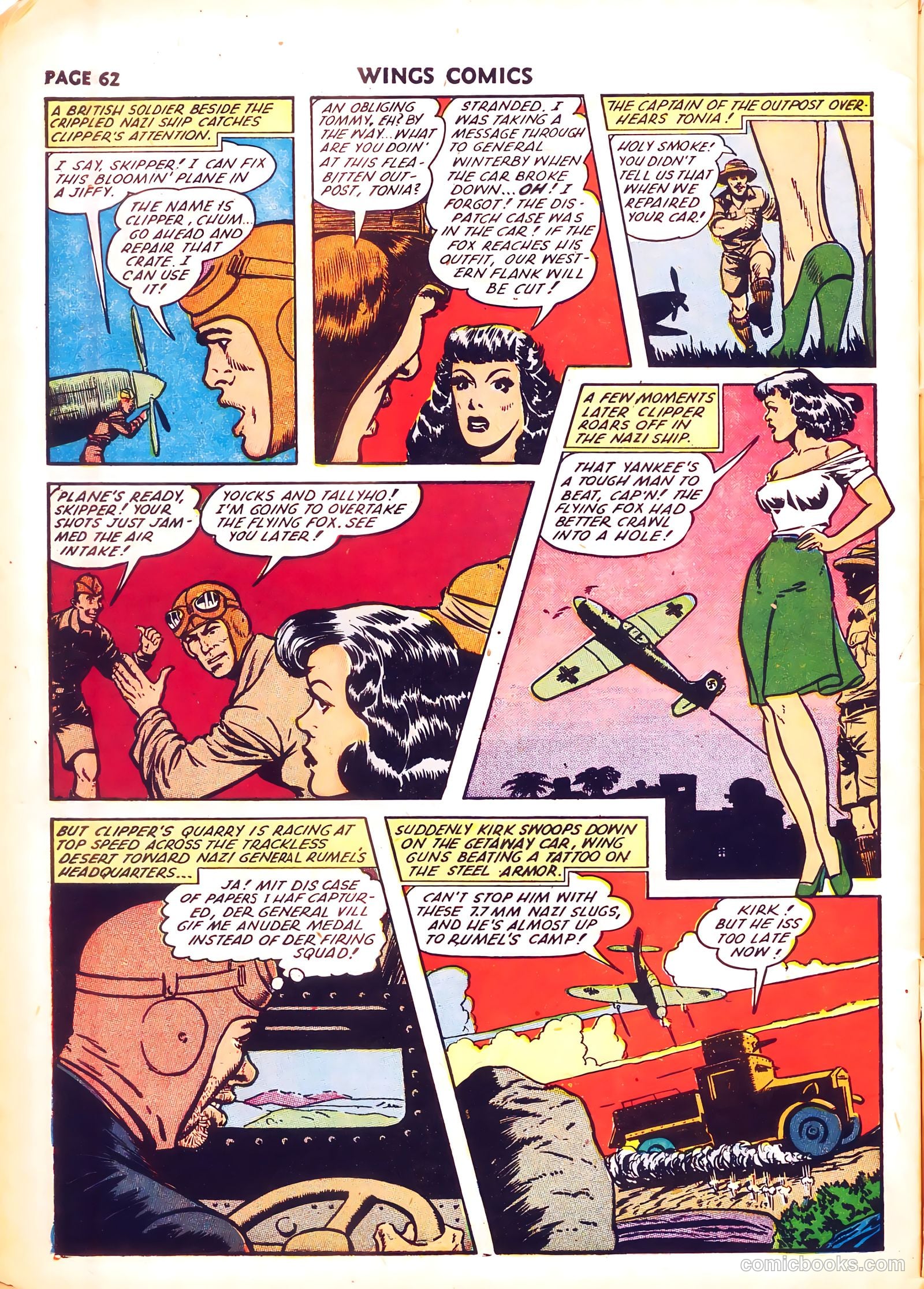 Wings Comics #26 (1942) — page 64 of 68