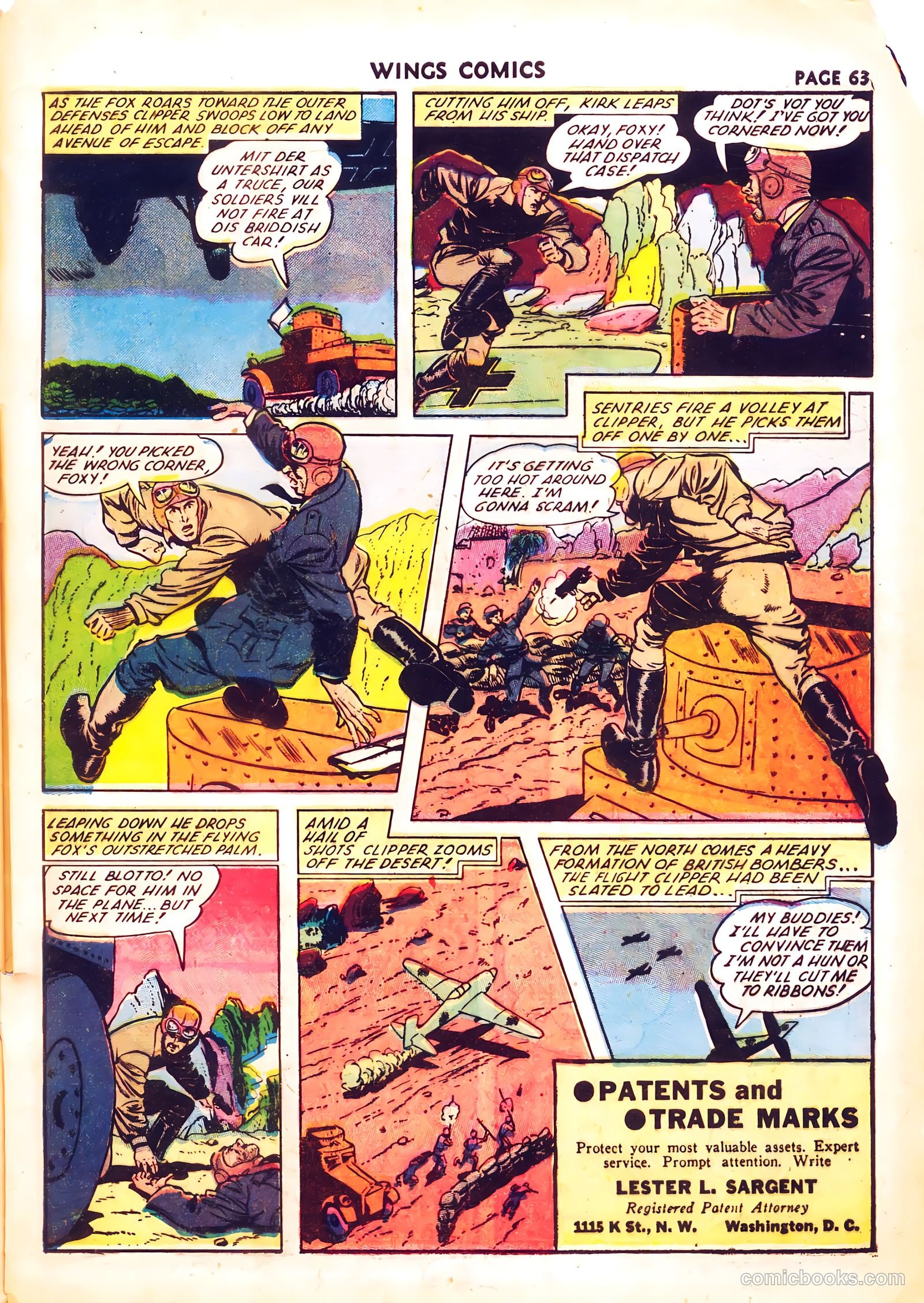 Wings Comics #26 (1942) — page 65 of 68