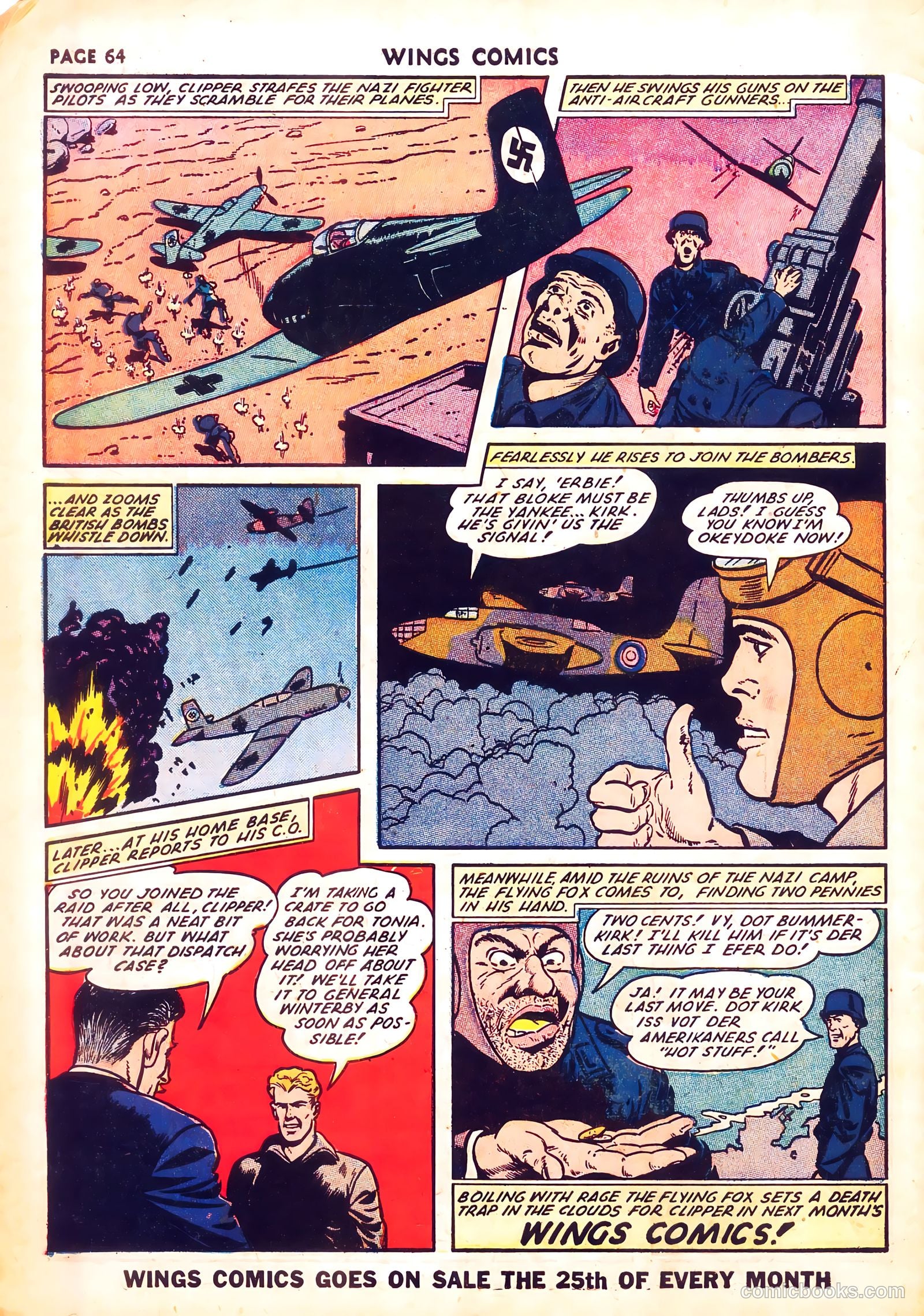 Wings Comics #26 (1942) — page 66 of 68