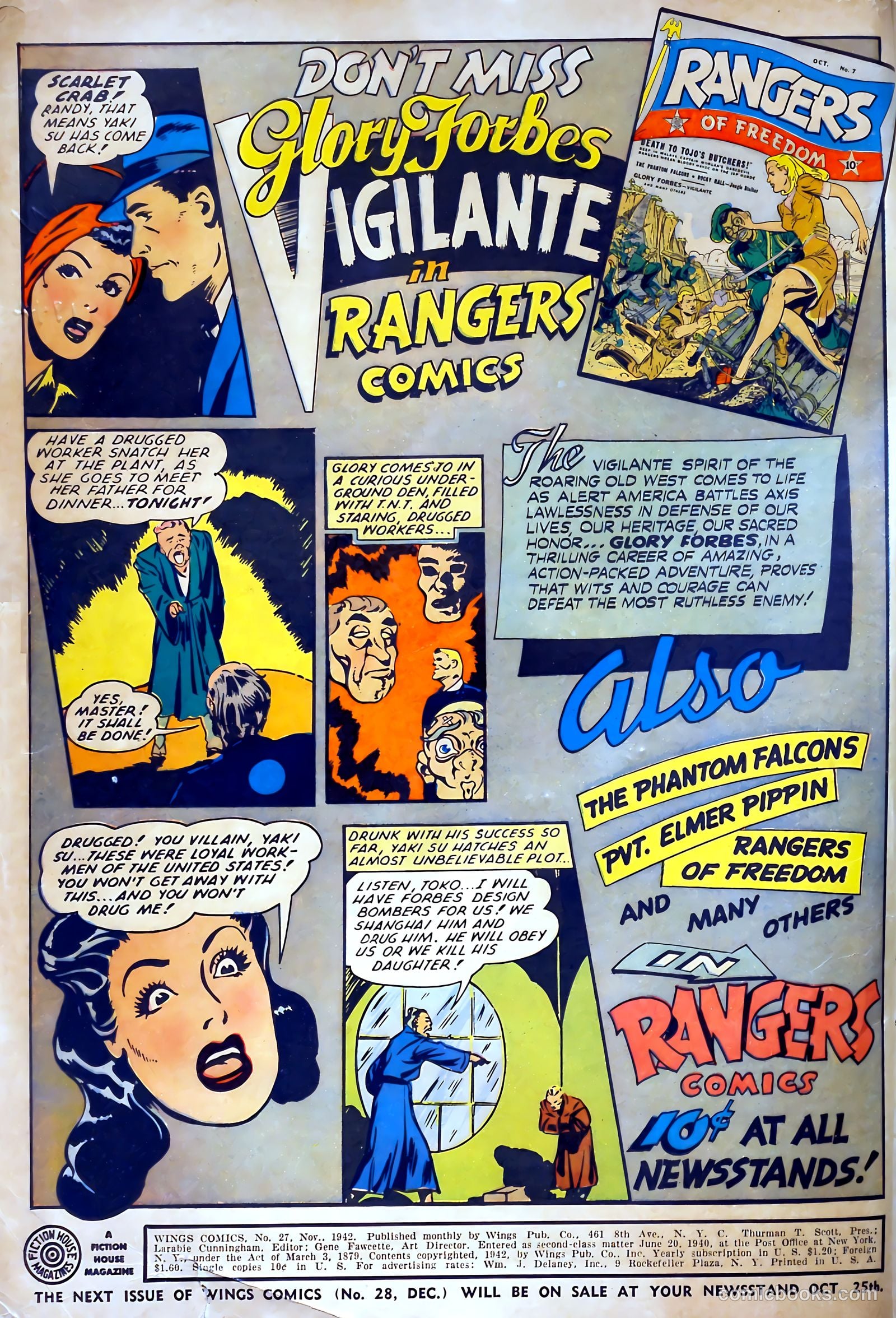 Wings Comics #27 (1942) — page 2 of 69