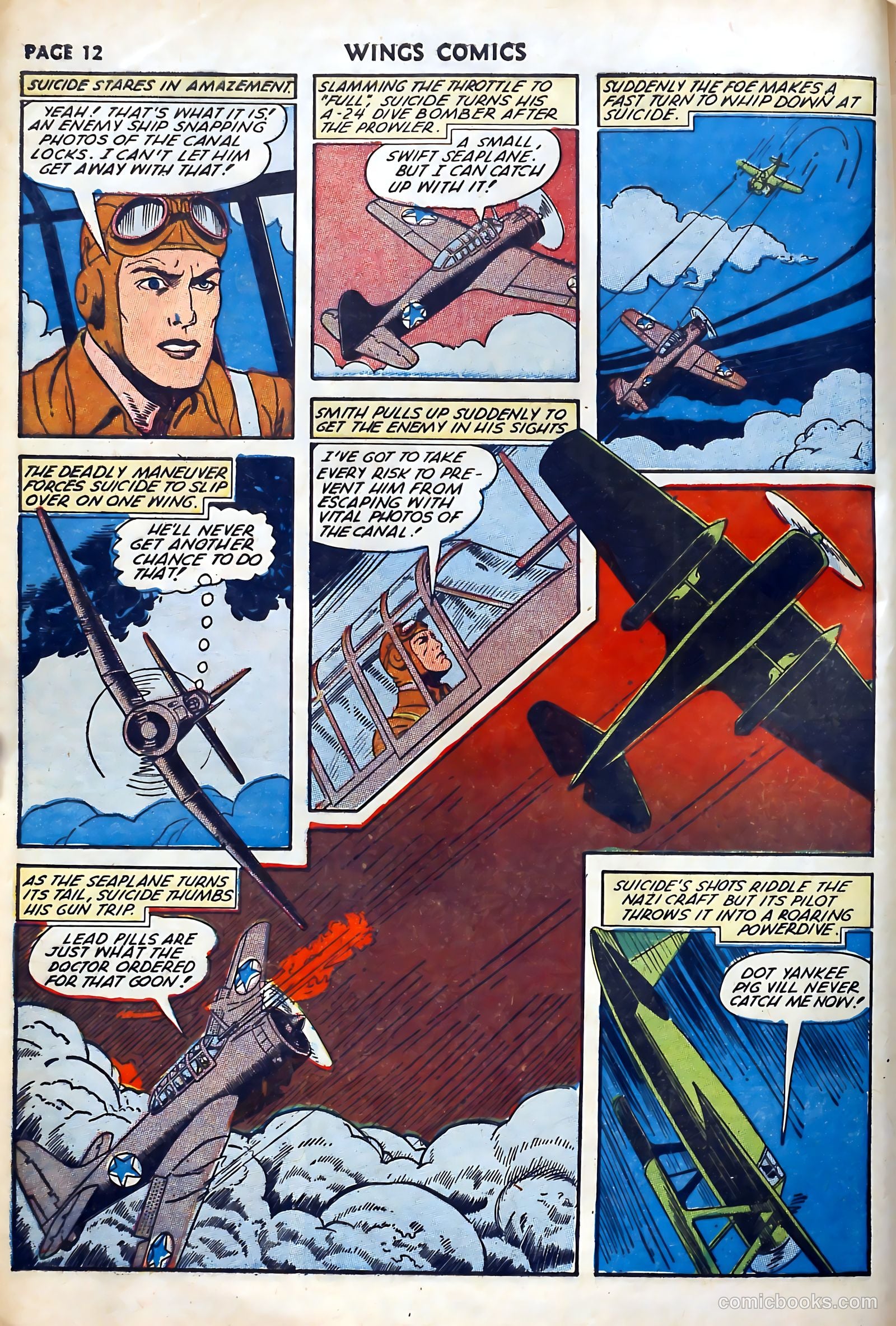 Wings Comics #27 (1942) — page 14 of 69
