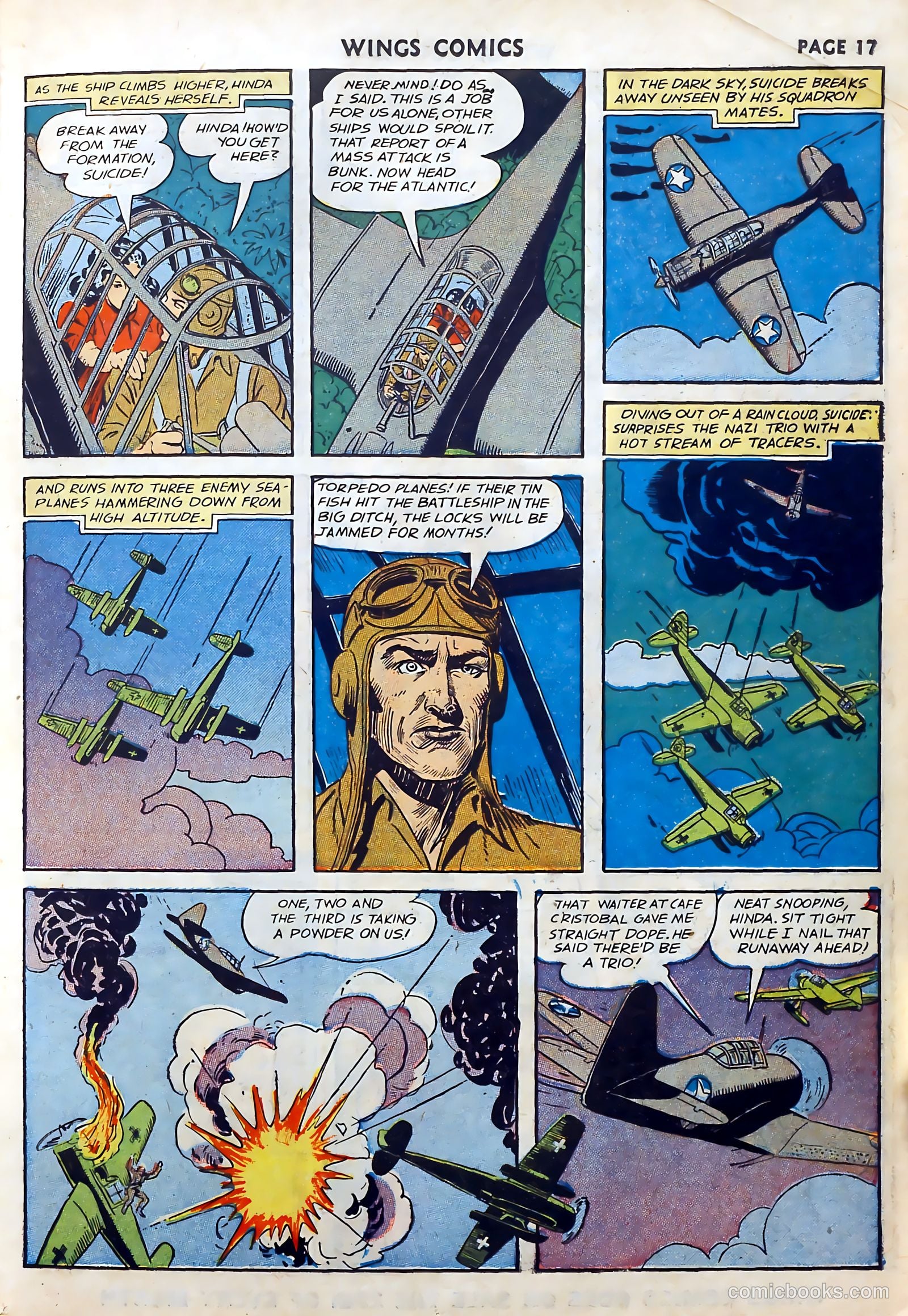 Wings Comics #27 (1942) — page 19 of 69
