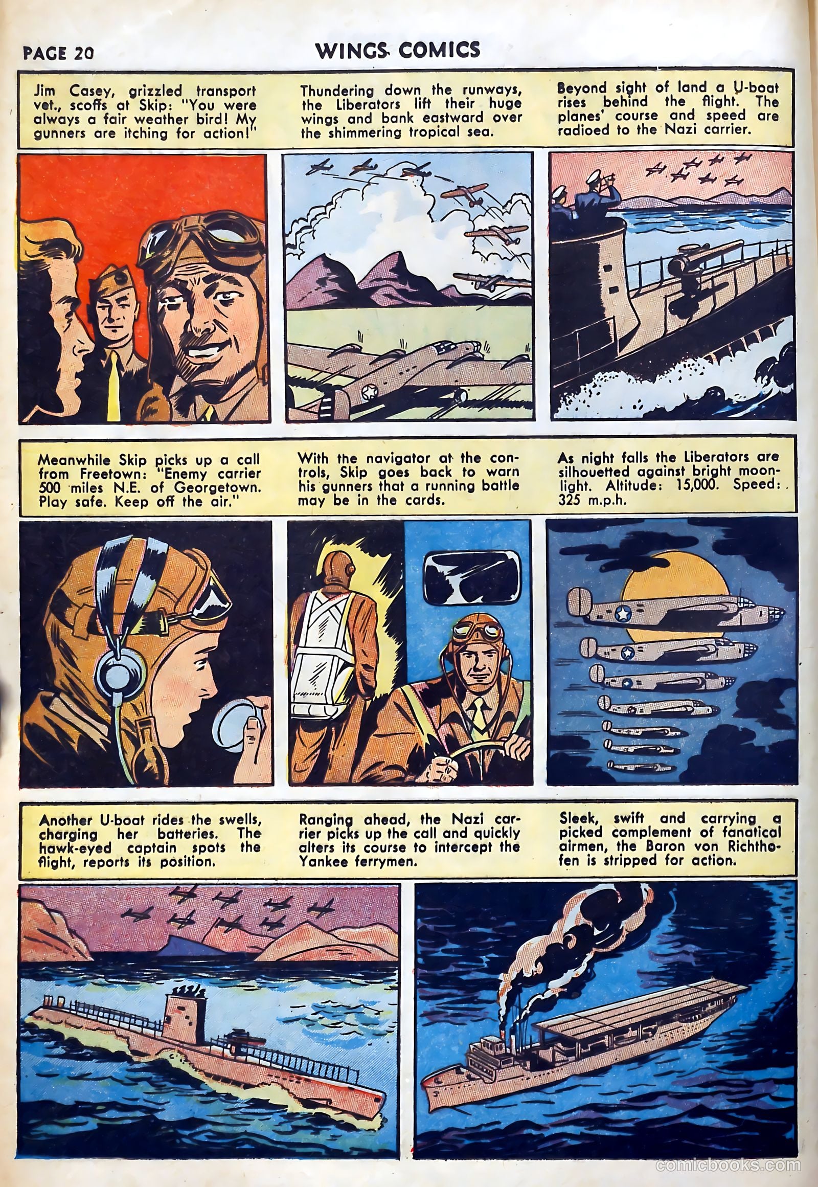 Wings Comics #27 (1942) — page 22 of 69