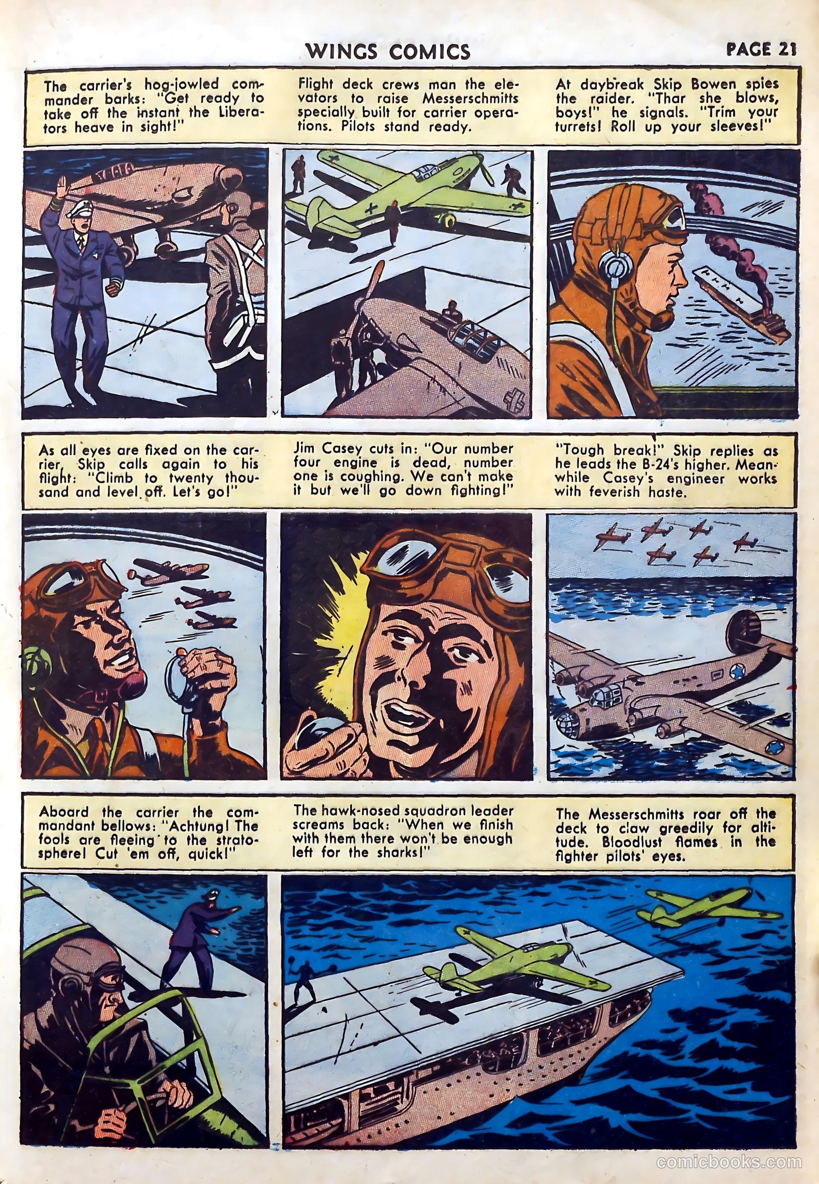 Wings Comics #27 (1942) — page 23 of 69