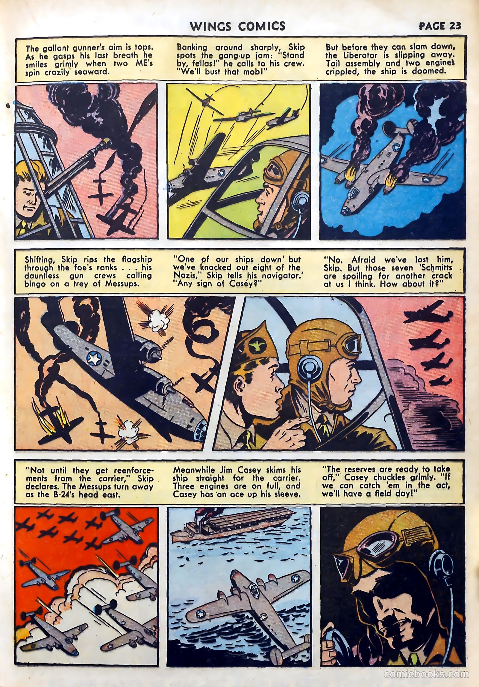 Wings Comics #27 (1942) — page 25 of 69