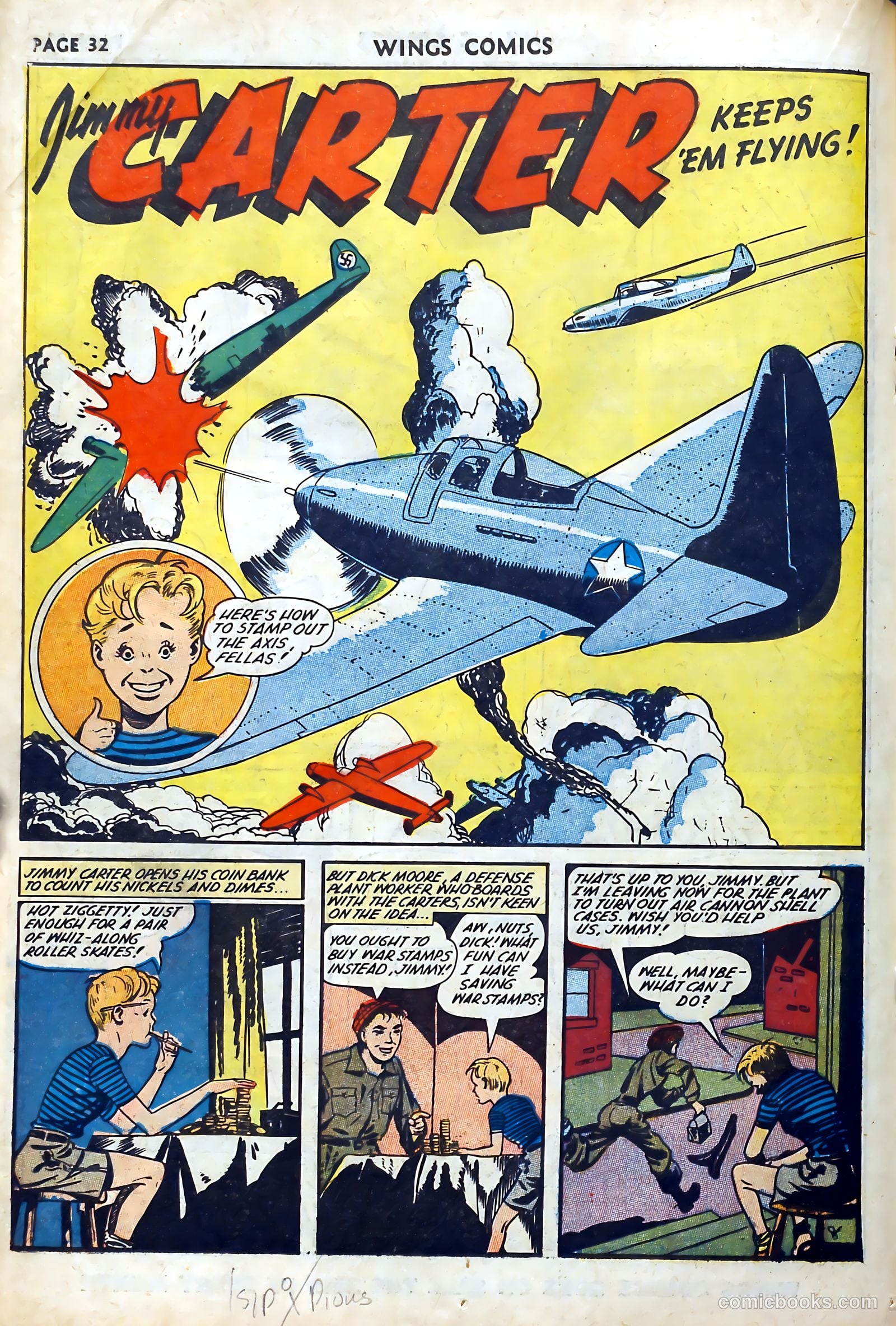 Wings Comics #27 (1942) — page 34 of 69
