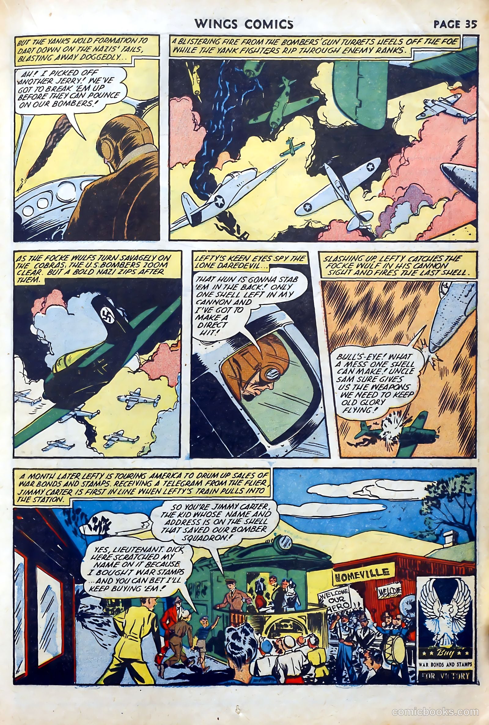 Wings Comics #27 (1942) — page 37 of 69