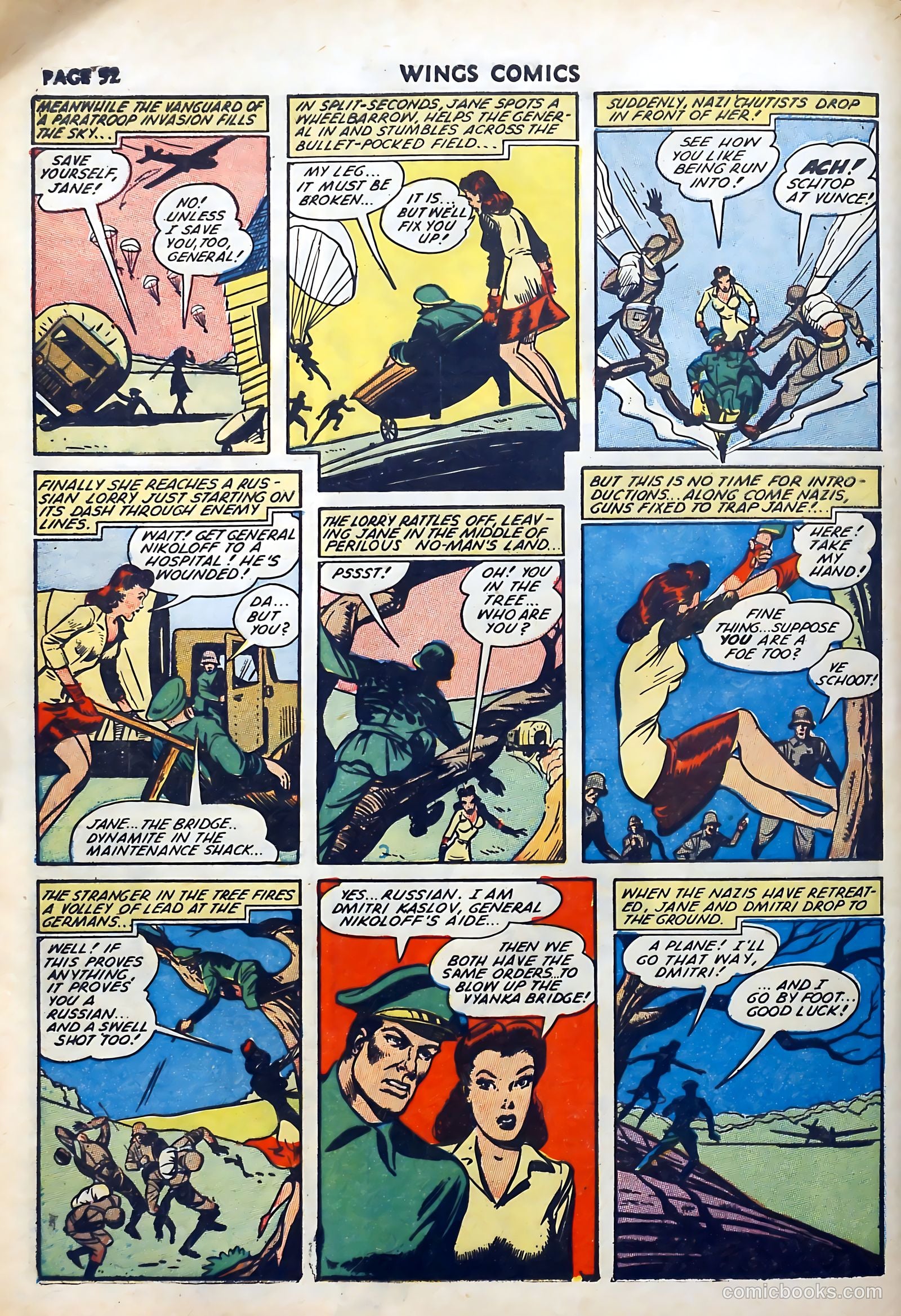 Wings Comics #27 (1942) — page 54 of 69