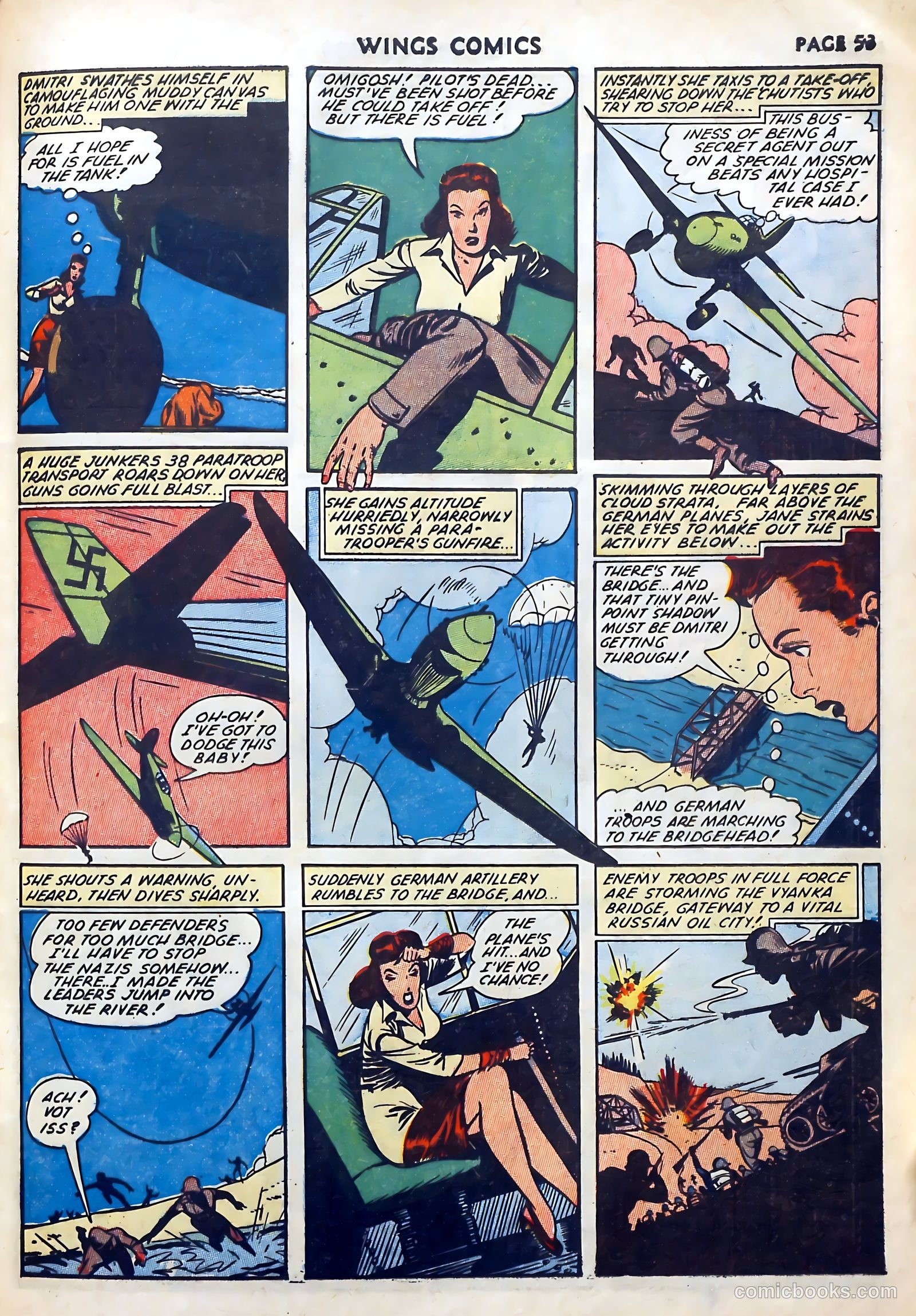 Wings Comics #27 (1942) — page 55 of 69