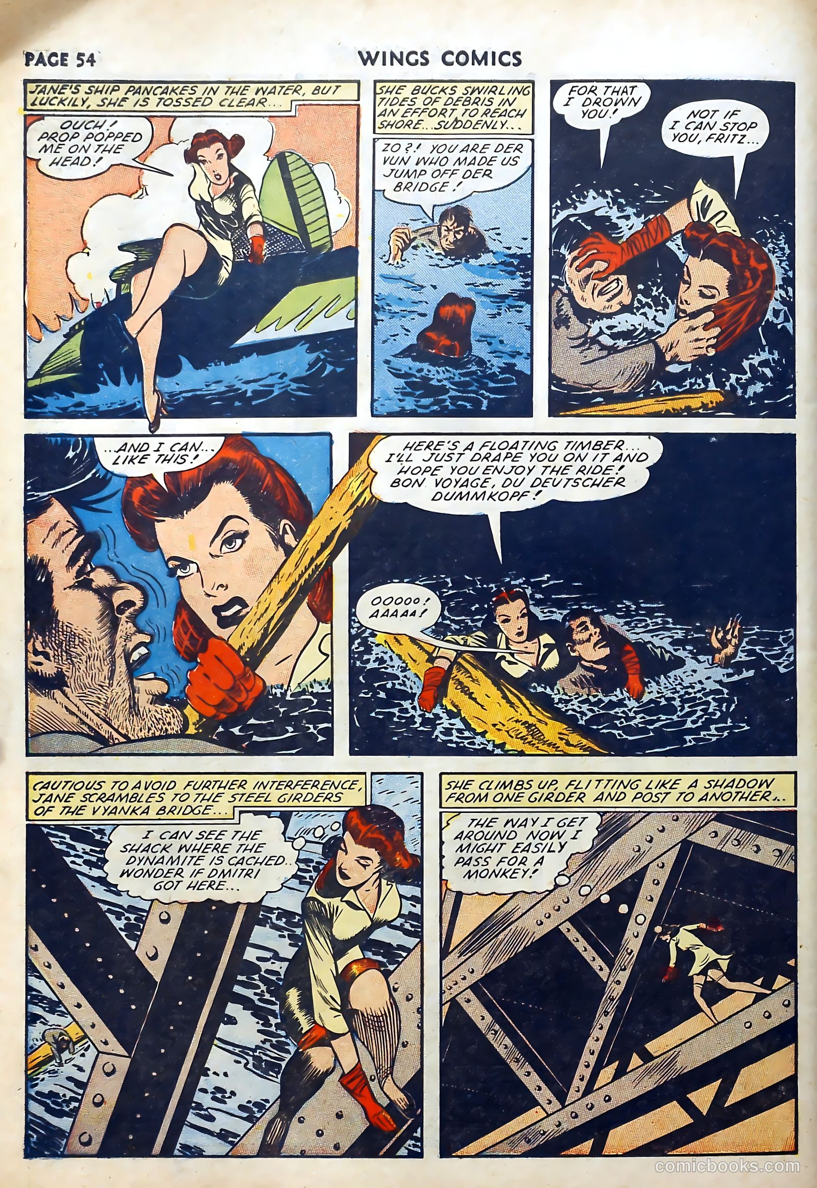 Wings Comics #27 (1942) — page 56 of 69