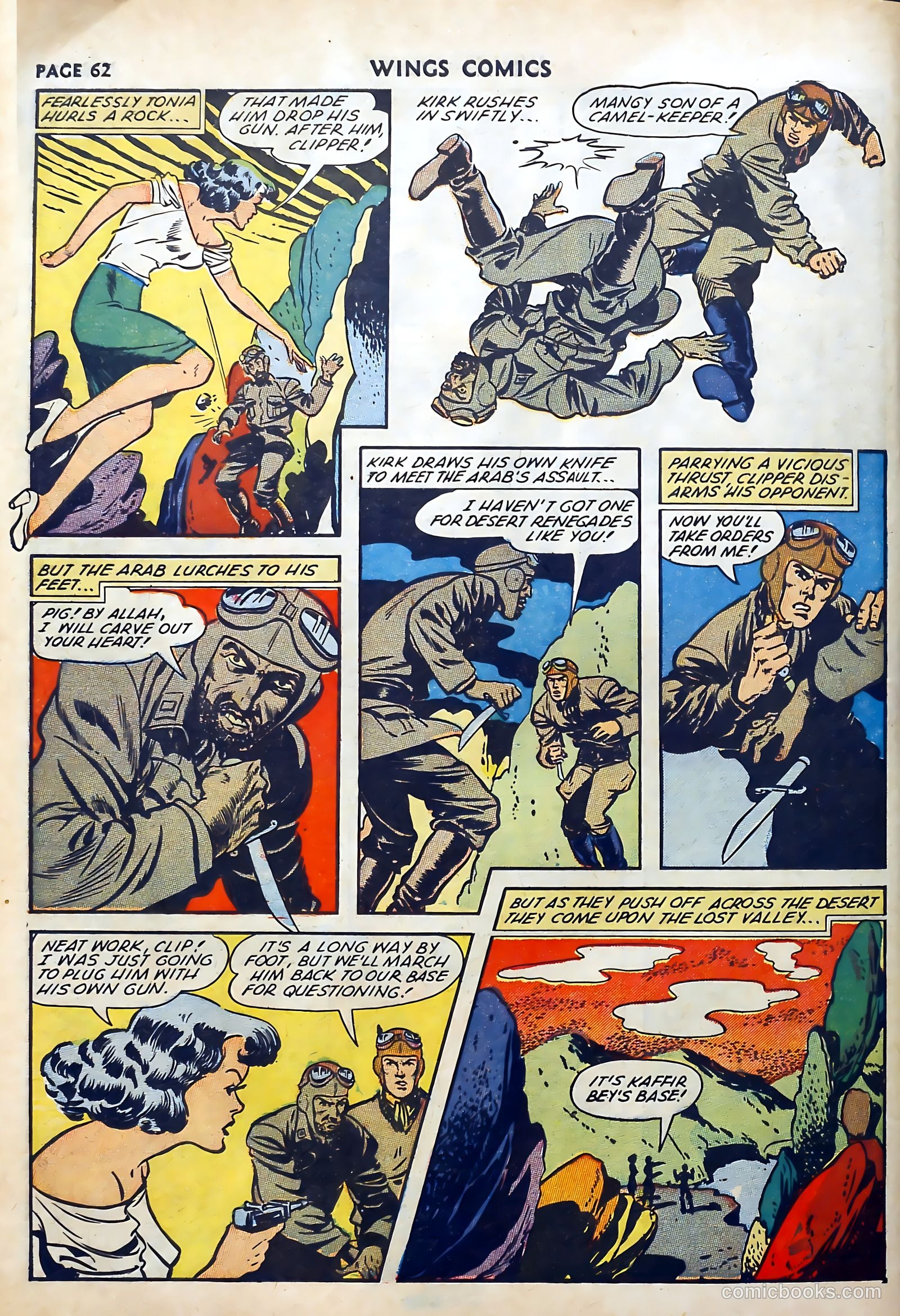 Wings Comics #27 (1942) — page 64 of 69