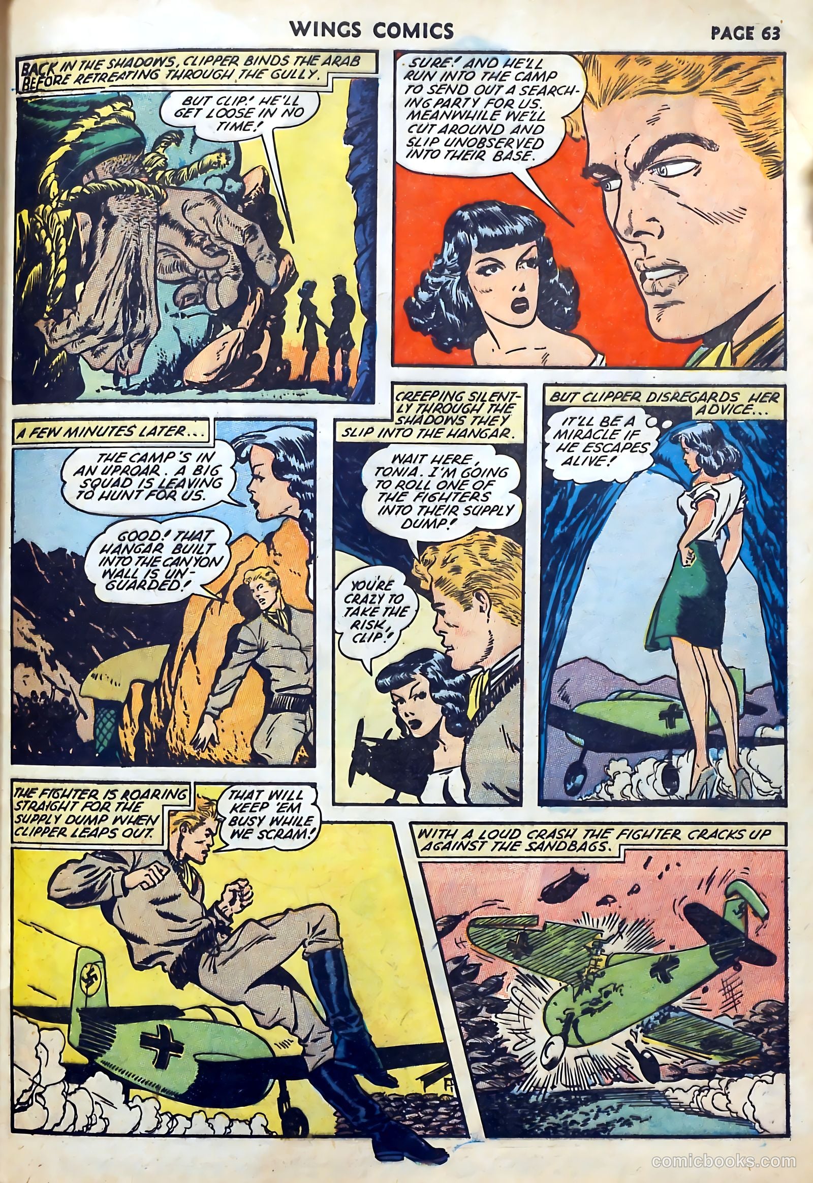 Wings Comics #27 (1942) — page 65 of 69