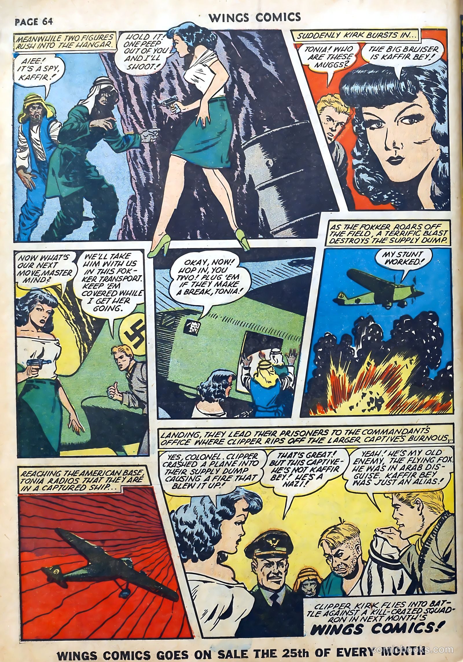 Wings Comics #27 (1942) — page 66 of 69