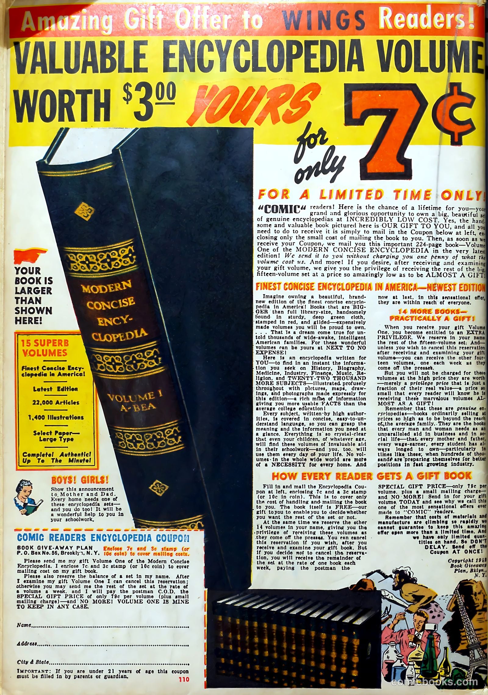Wings Comics #27 (1942) — page 68 of 69