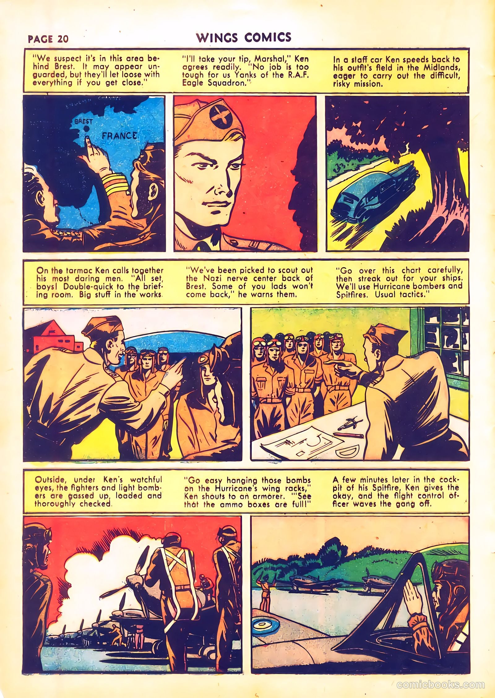 Wings Comics #28 (1942) — page 23 of 68