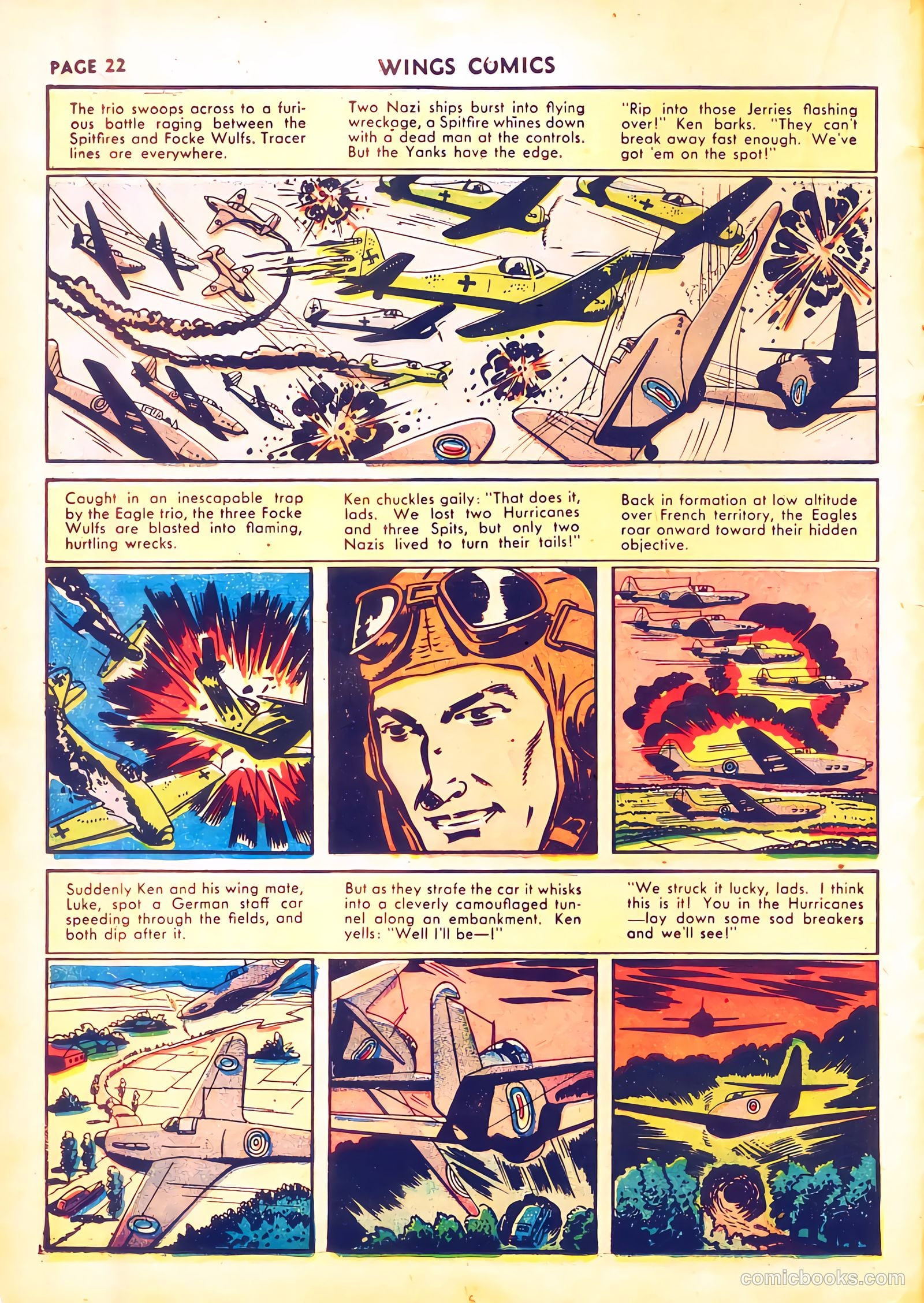 Wings Comics #28 (1942) — page 25 of 68