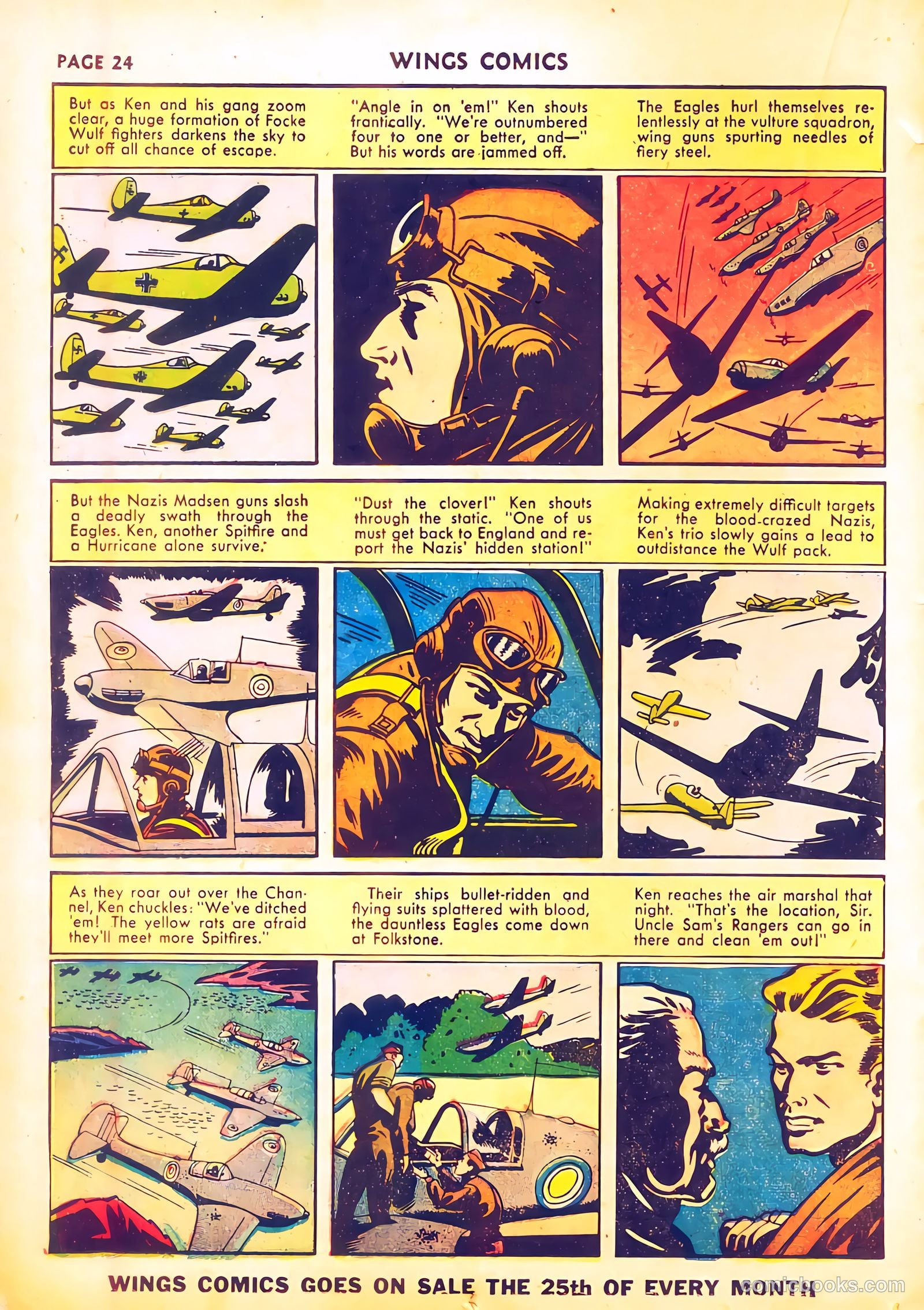 Wings Comics #28 (1942) — page 27 of 68