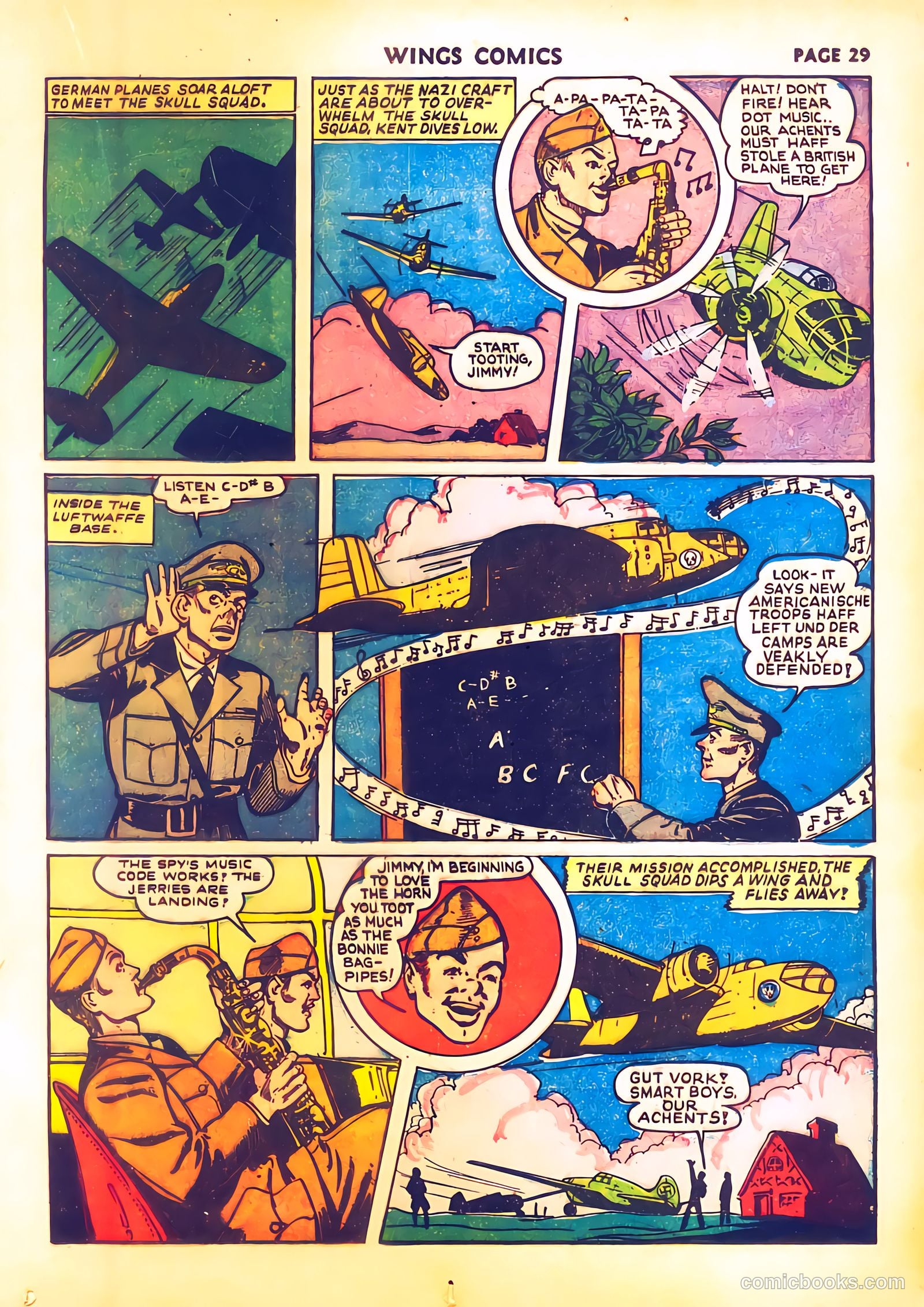 Wings Comics #28 (1942) — page 32 of 68
