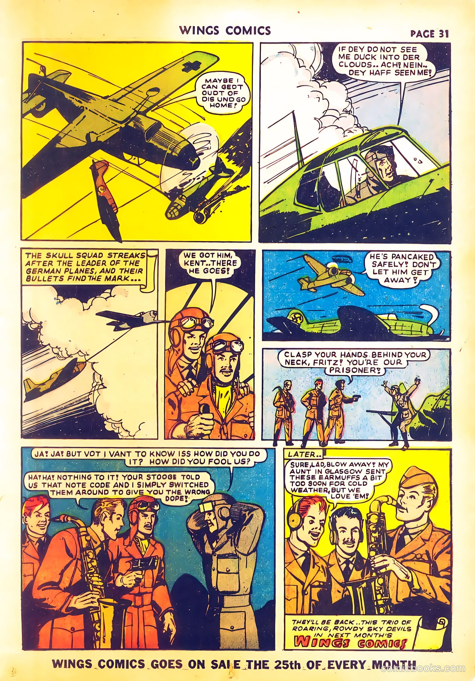 Wings Comics #28 (1942) — page 34 of 68