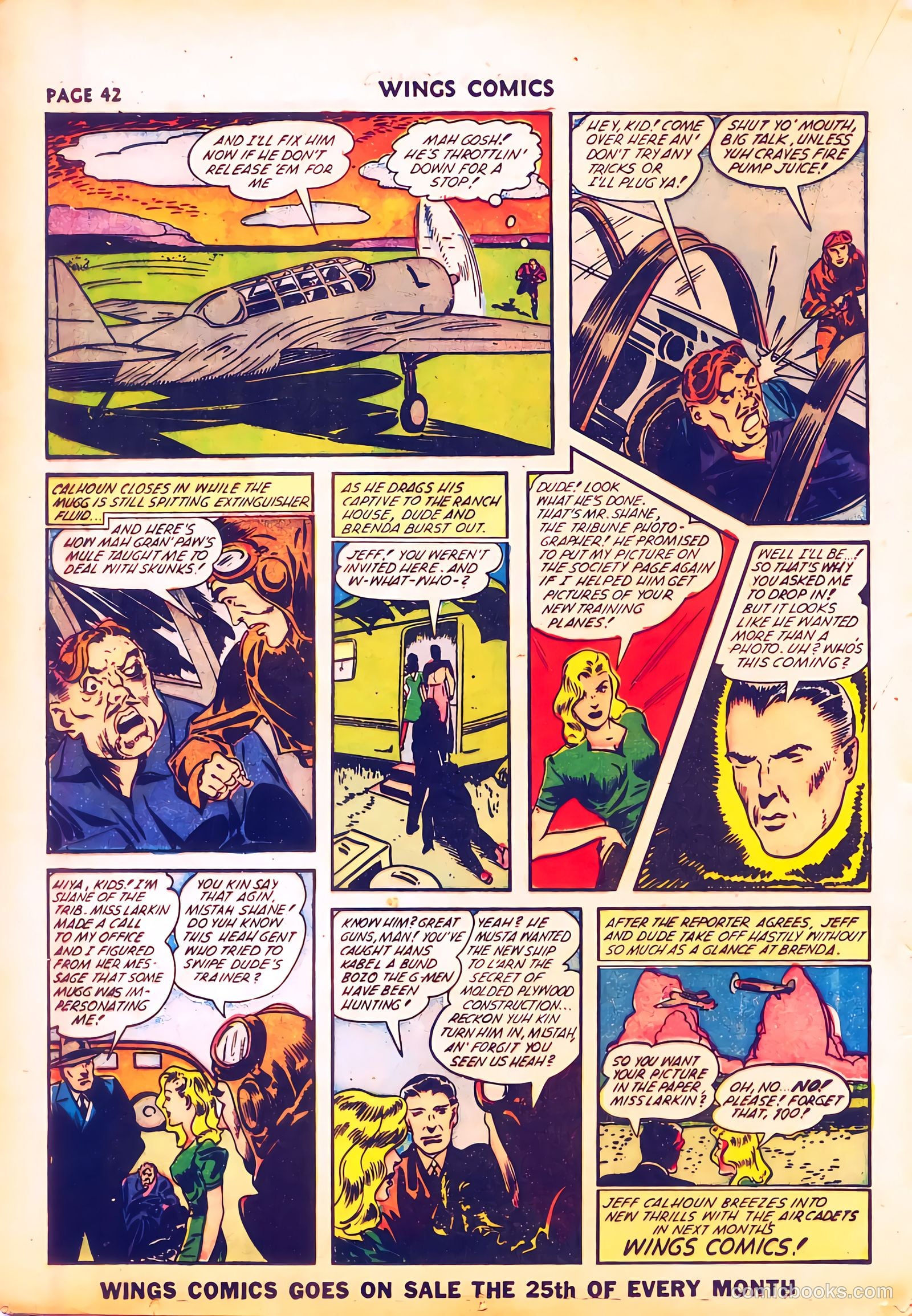 Wings Comics #28 (1942) — page 44 of 68