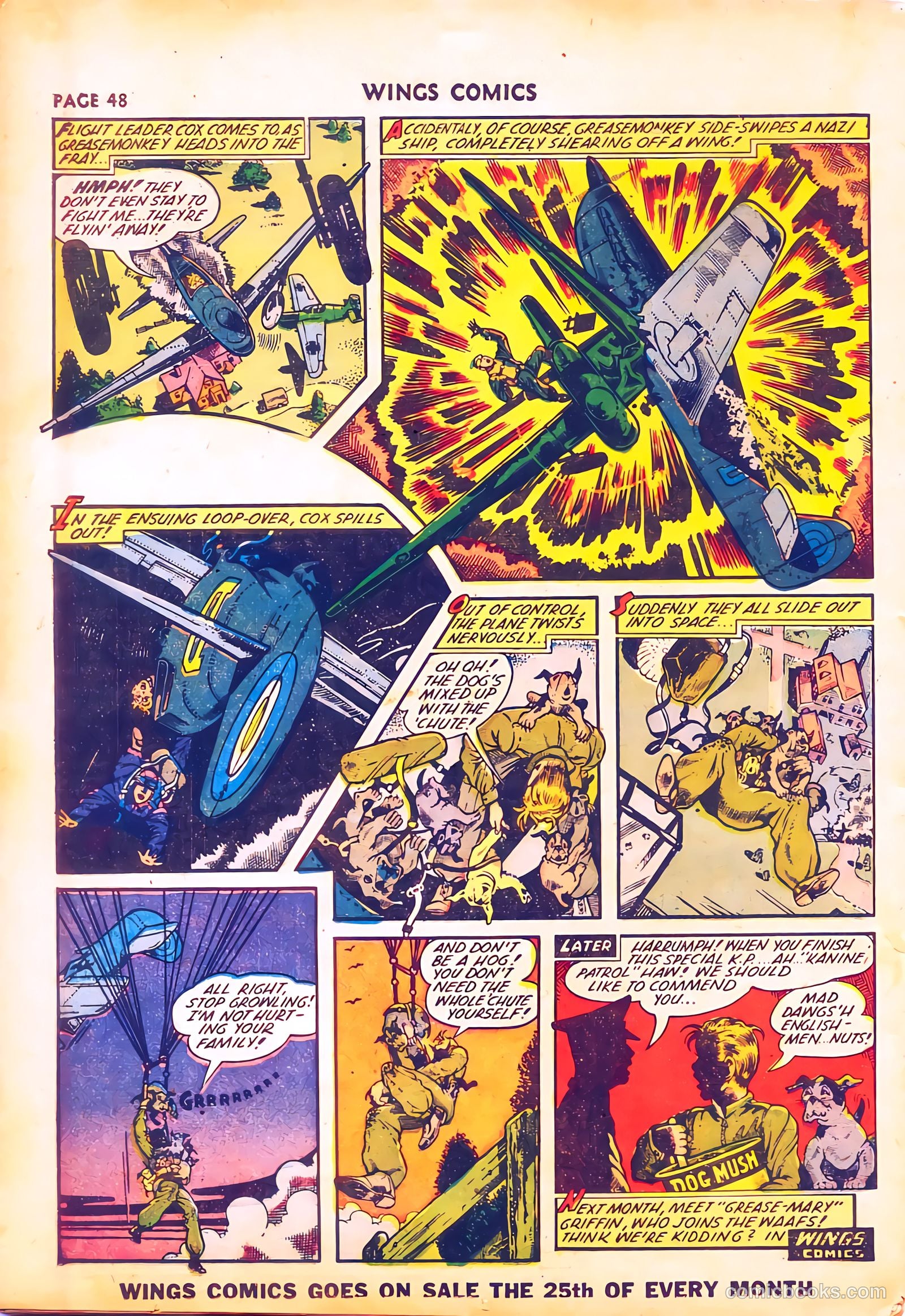Wings Comics #28 (1942) — page 50 of 68
