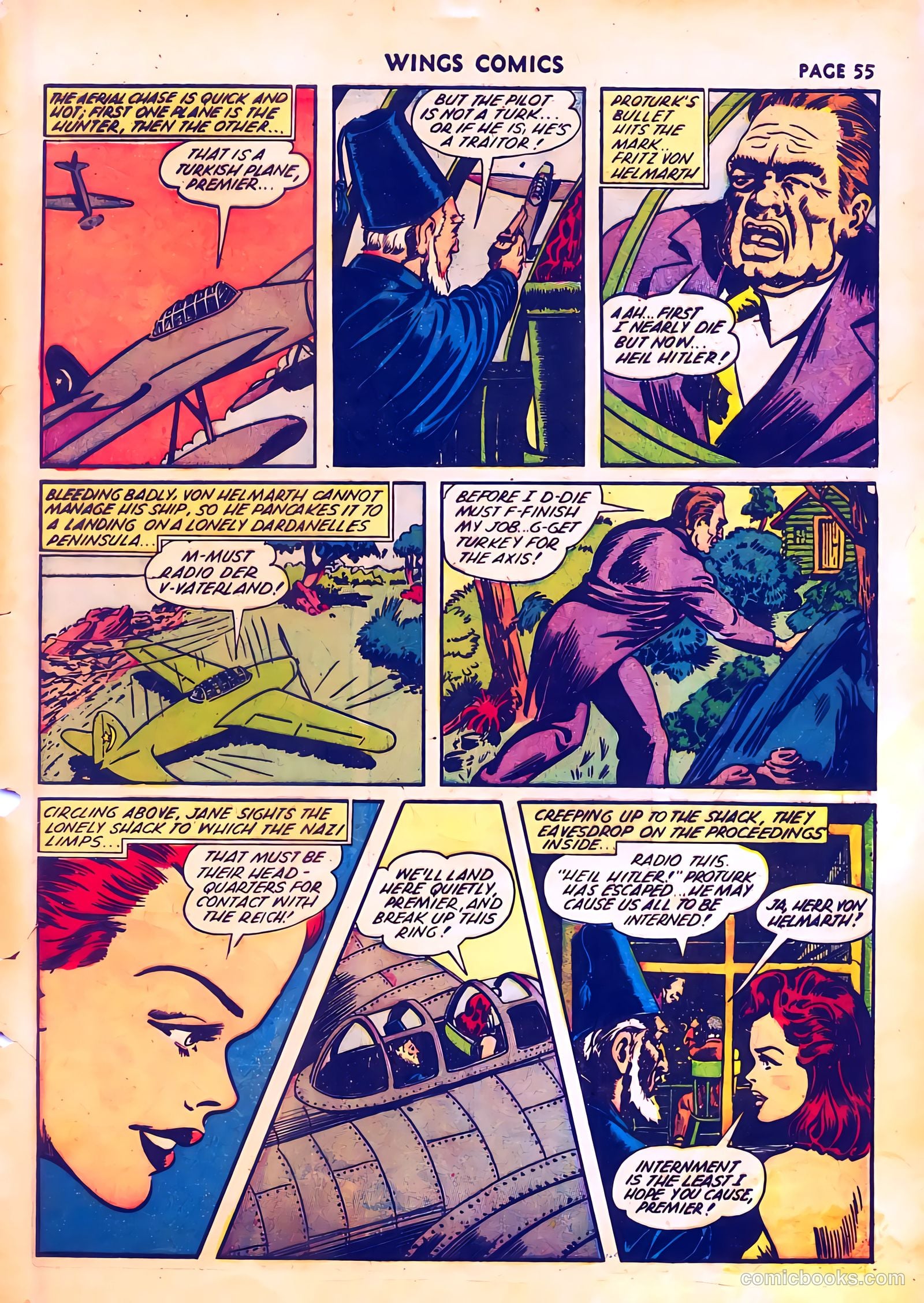 Wings Comics #28 (1942) — page 57 of 68