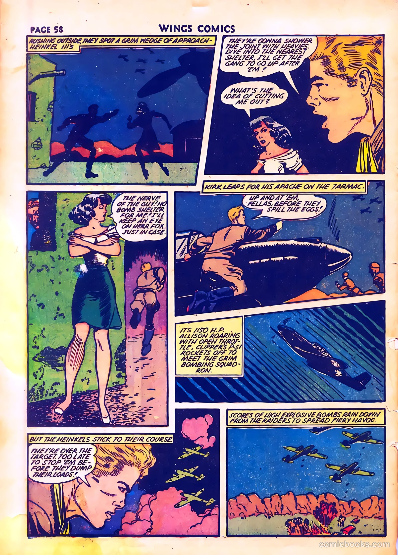 Wings Comics #28 (1942) — page 60 of 68