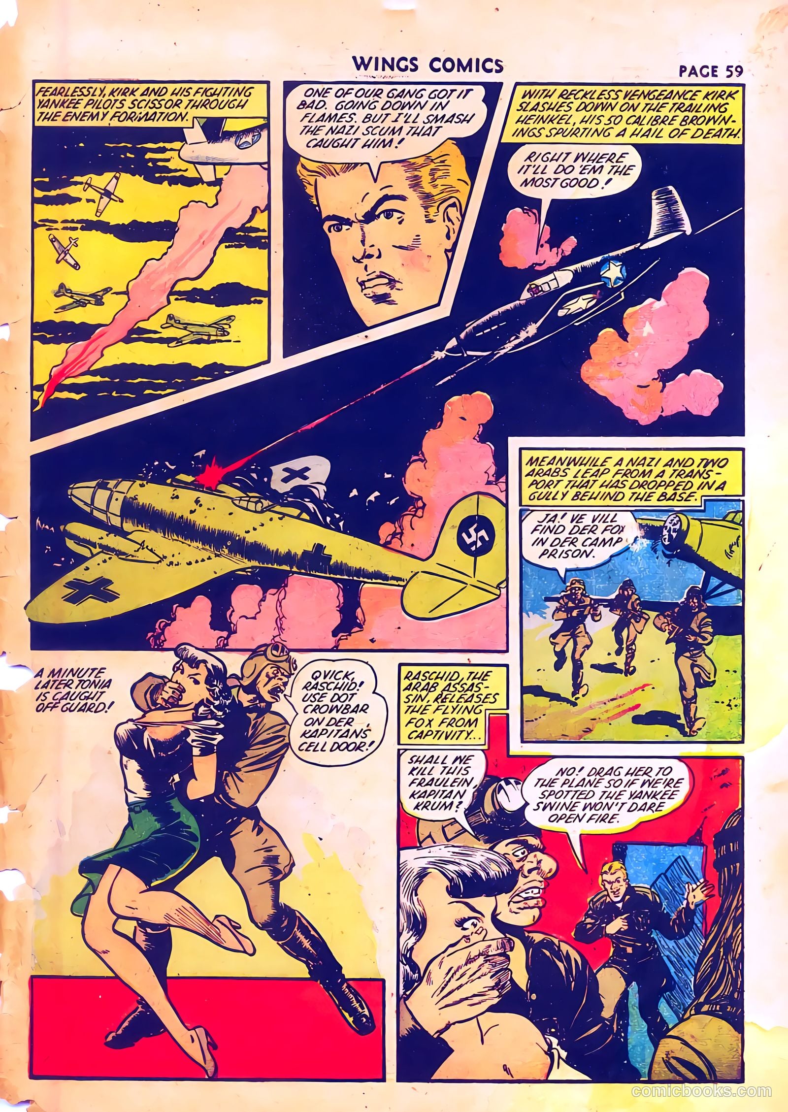 Wings Comics #28 (1942) — page 61 of 68
