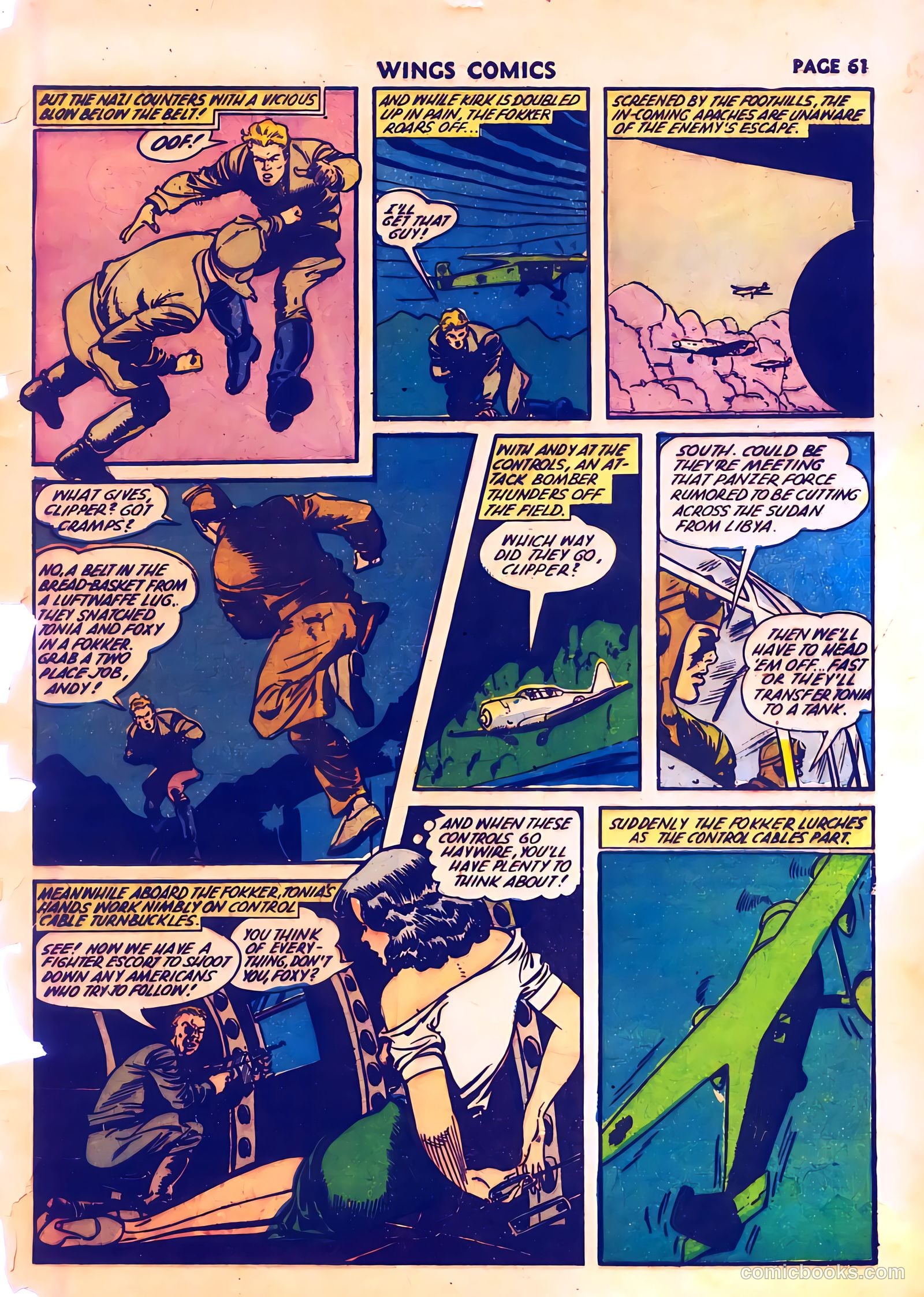 Wings Comics #28 (1942) — page 63 of 68