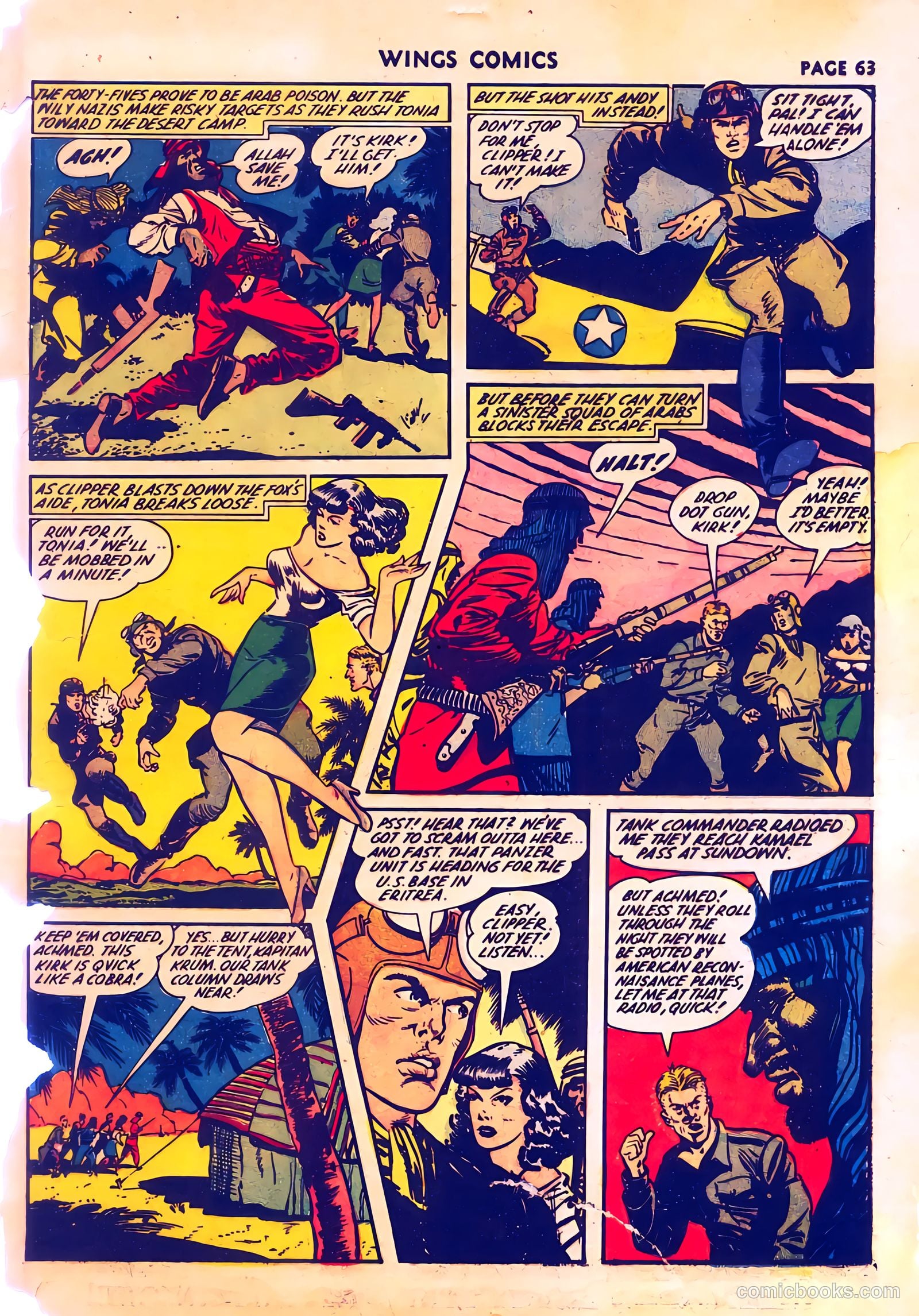 Wings Comics #28 (1942) — page 65 of 68