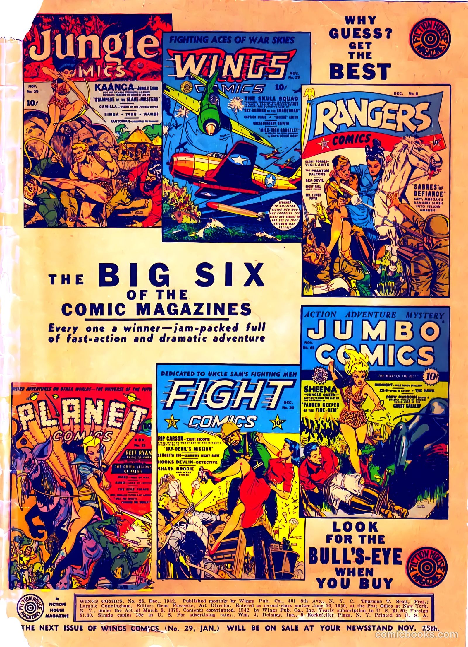 Wings Comics #28 (1942) — page 67 of 68